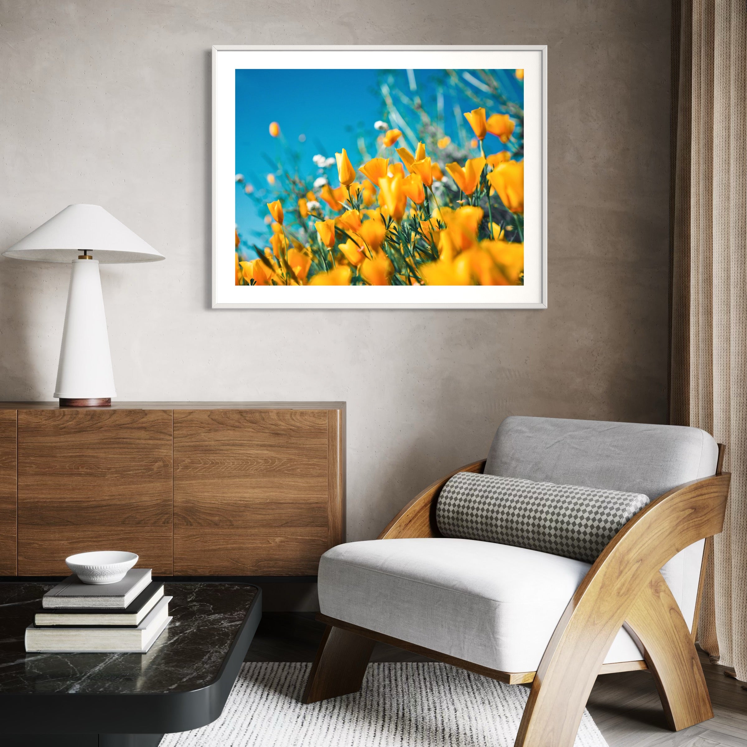 Skybound Blooms - Moderno Wall Art Wall Art