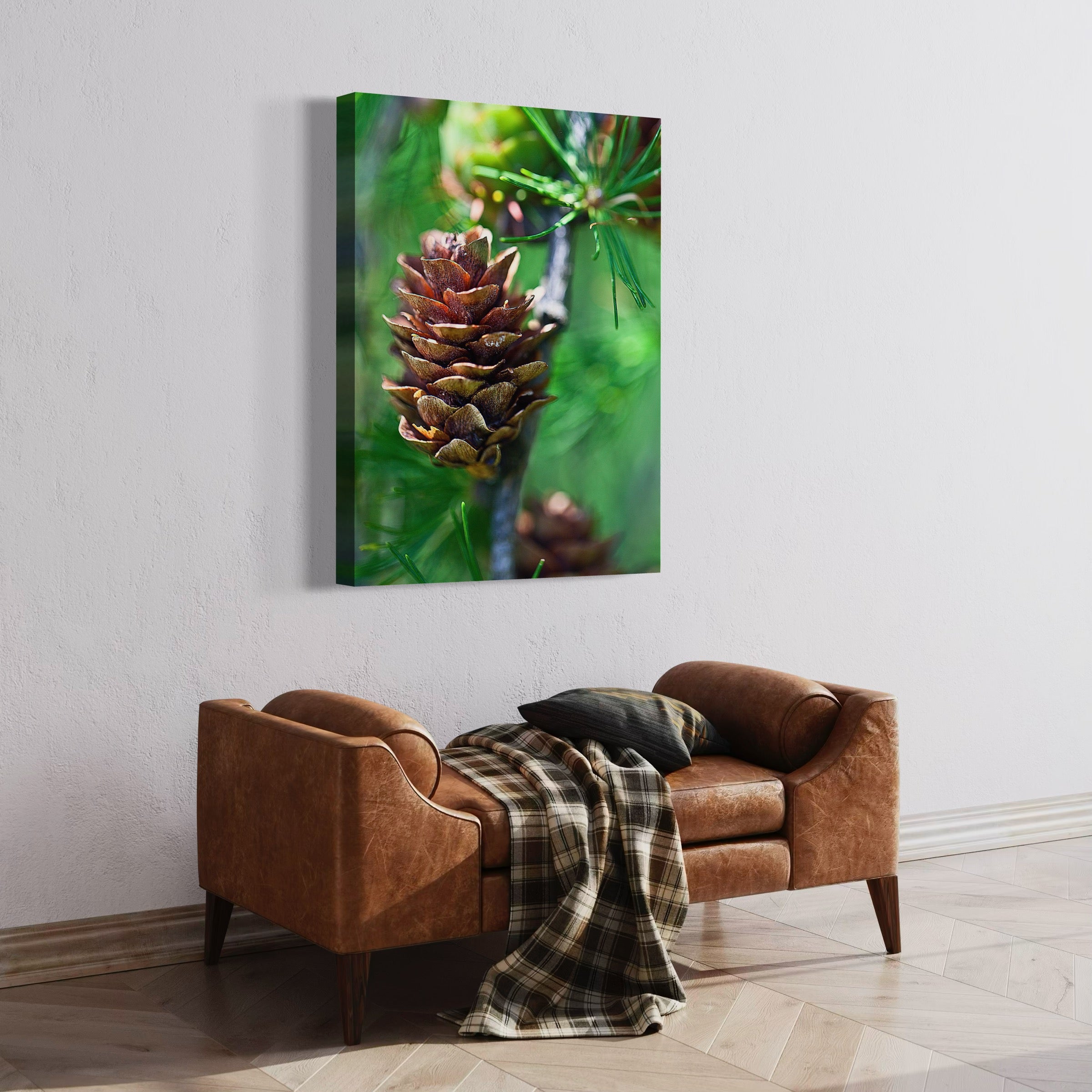 Pine Cone and Needles - Moderno Wall Art Wall Art