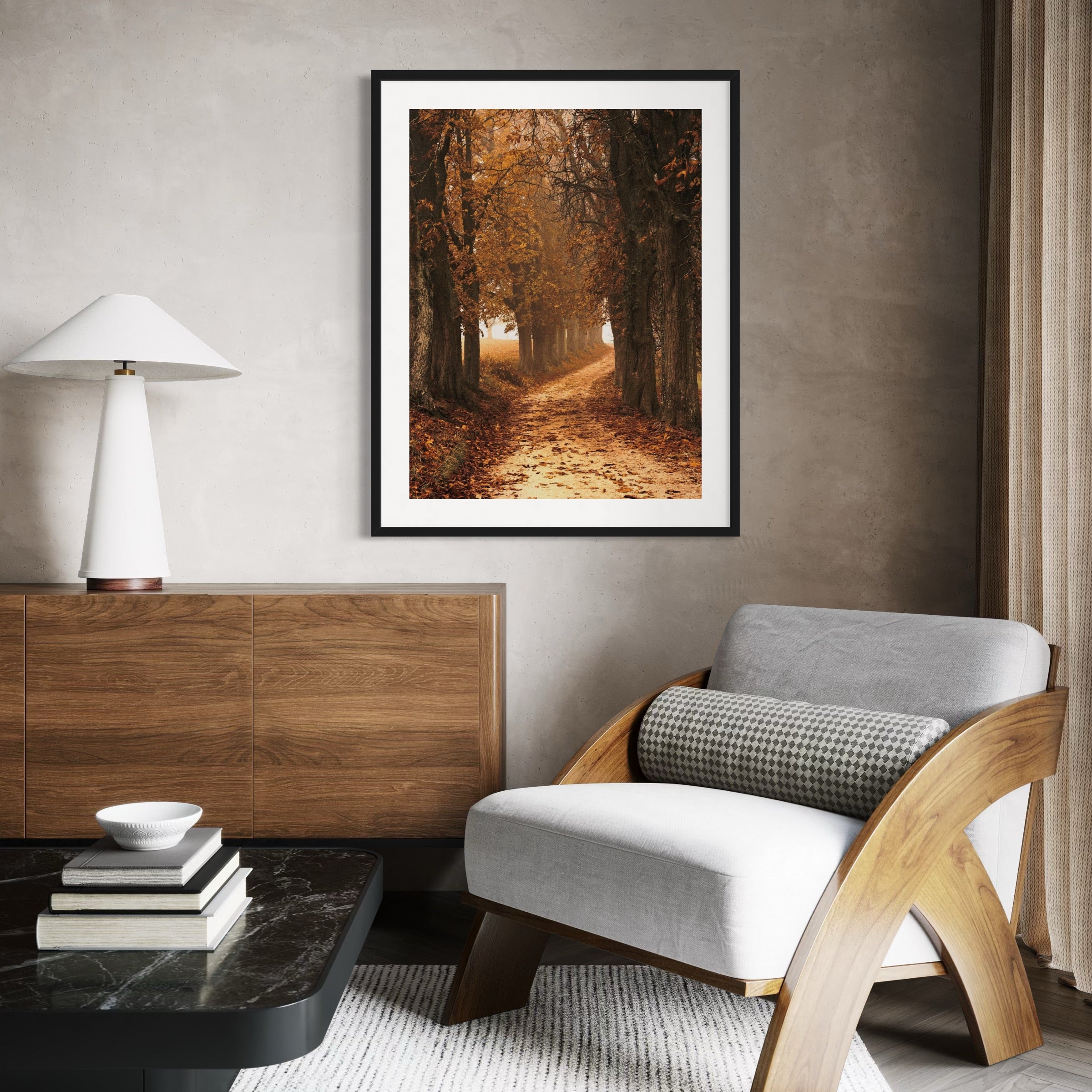 Autumn Walk - Moderno Wall Art Wall Art