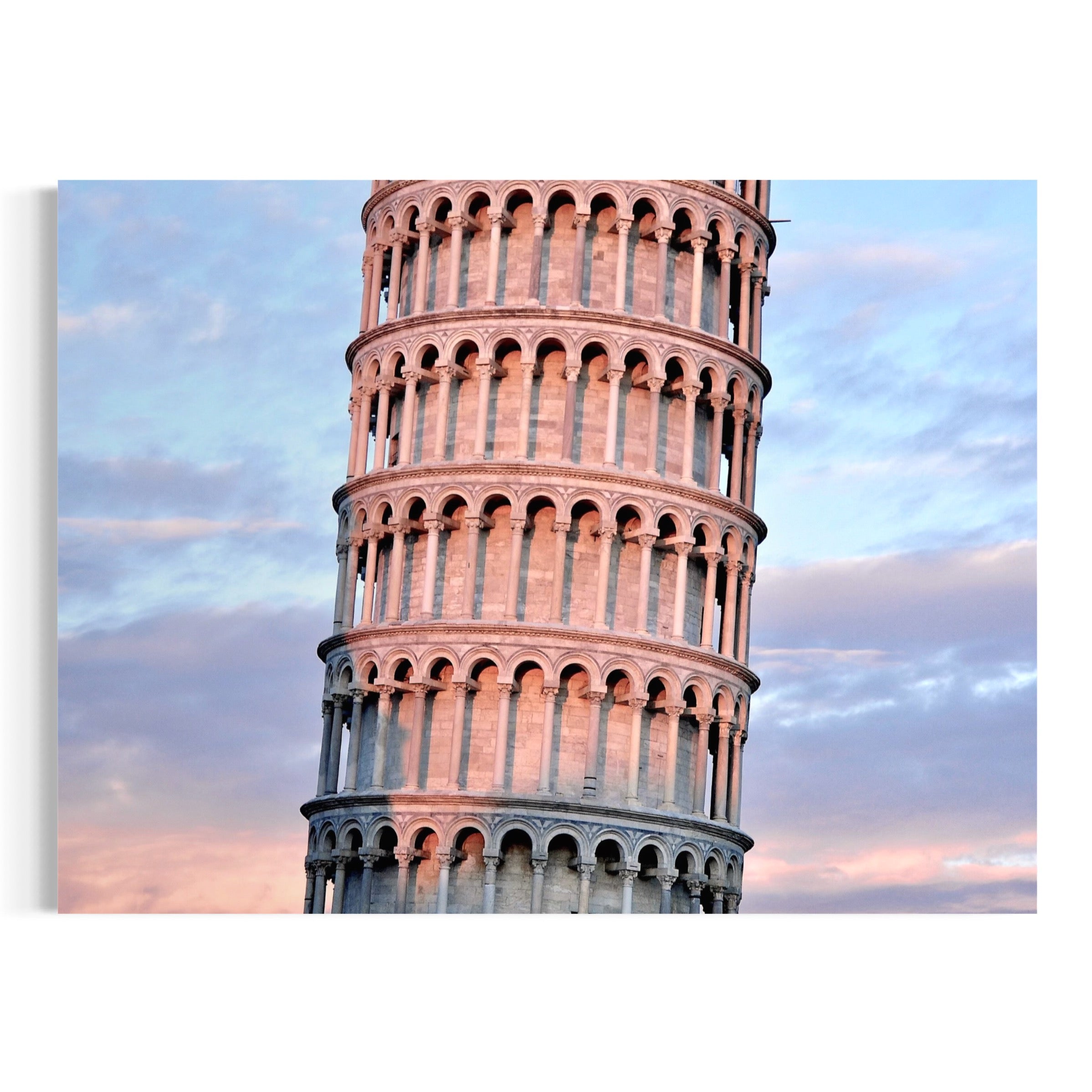 Pink Glow Over Pisa - Moderno Wall Art Wall Art