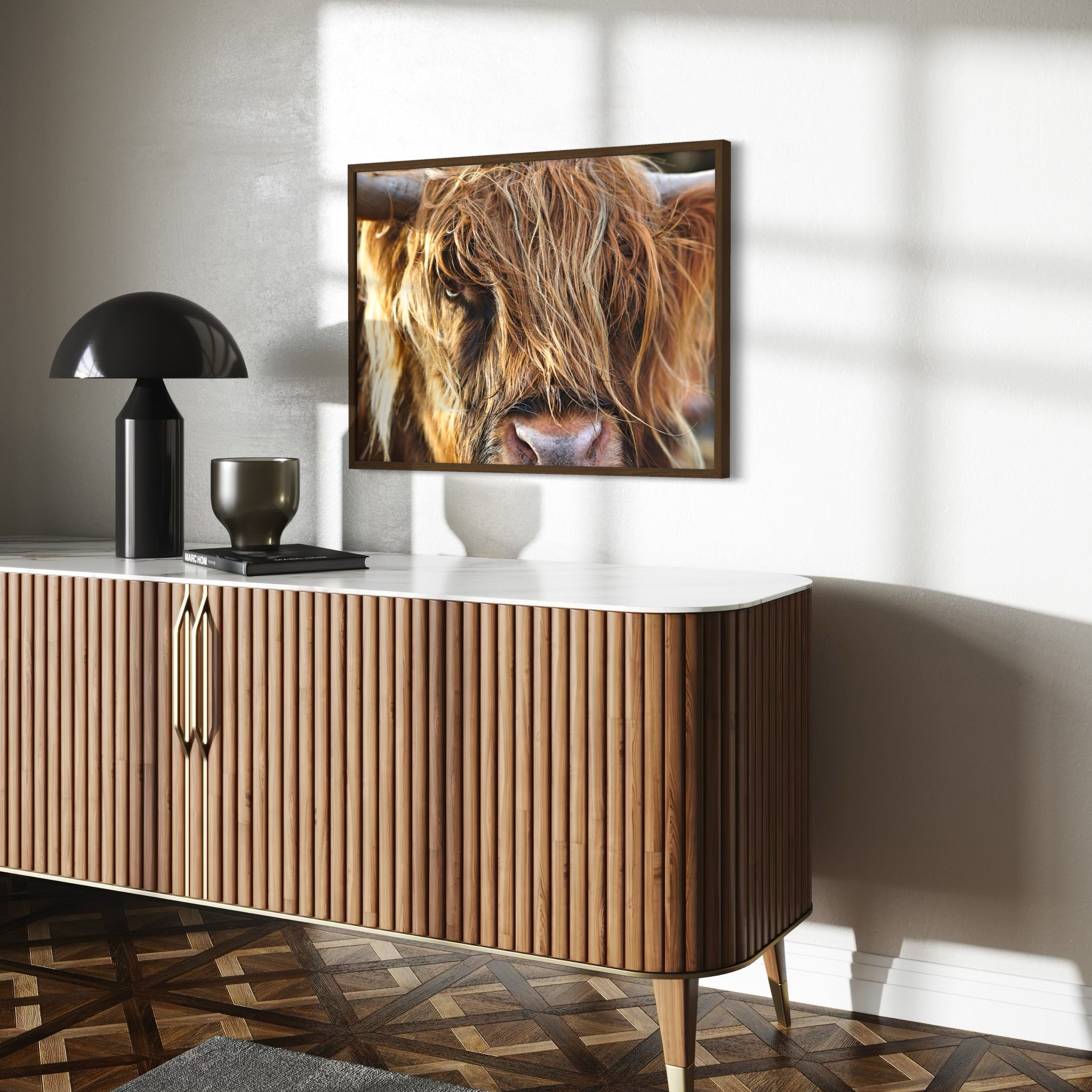 Highland Gaze - Moderno Wall Art Wall Art