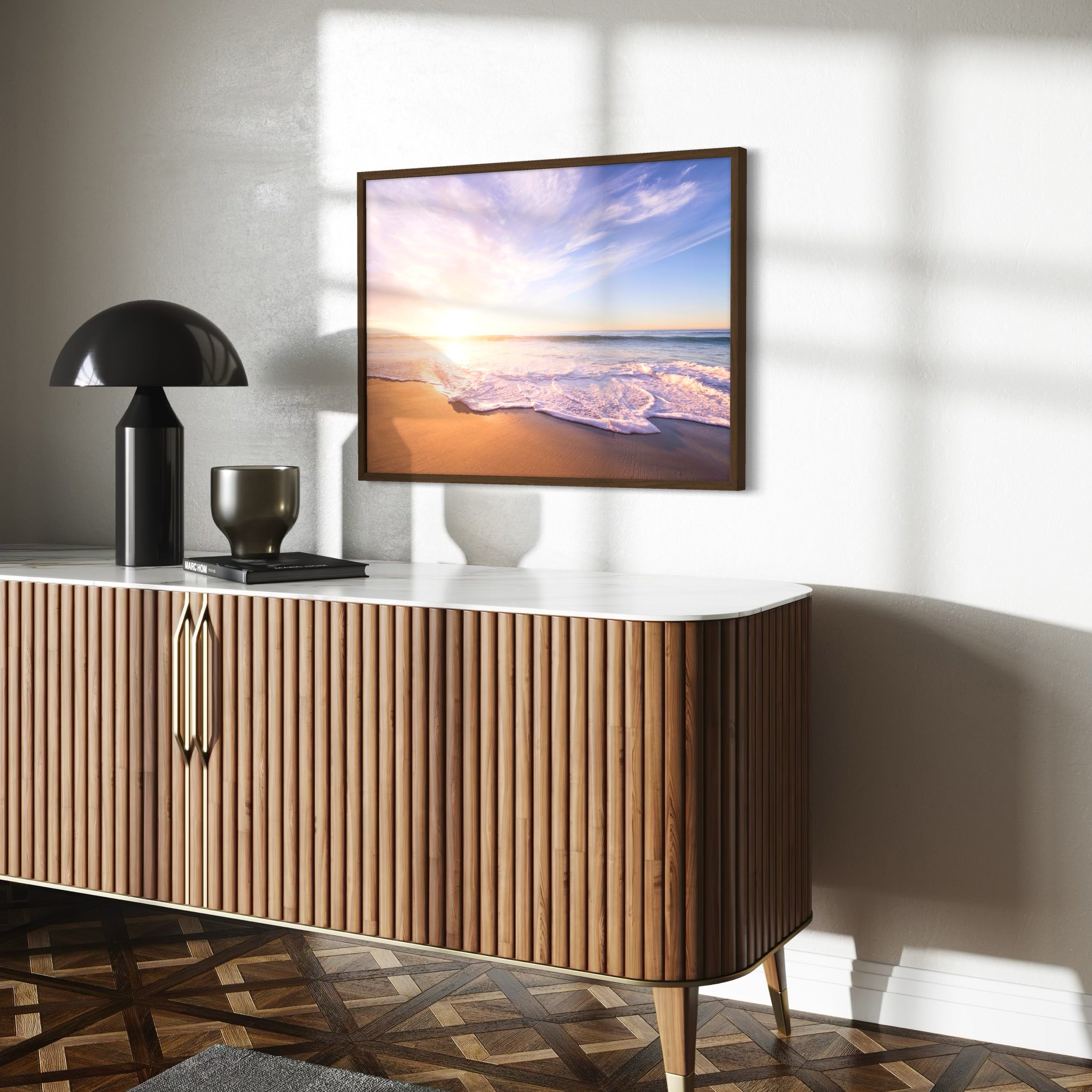 Shoreline Glow - Moderno Wall Art Wall Art