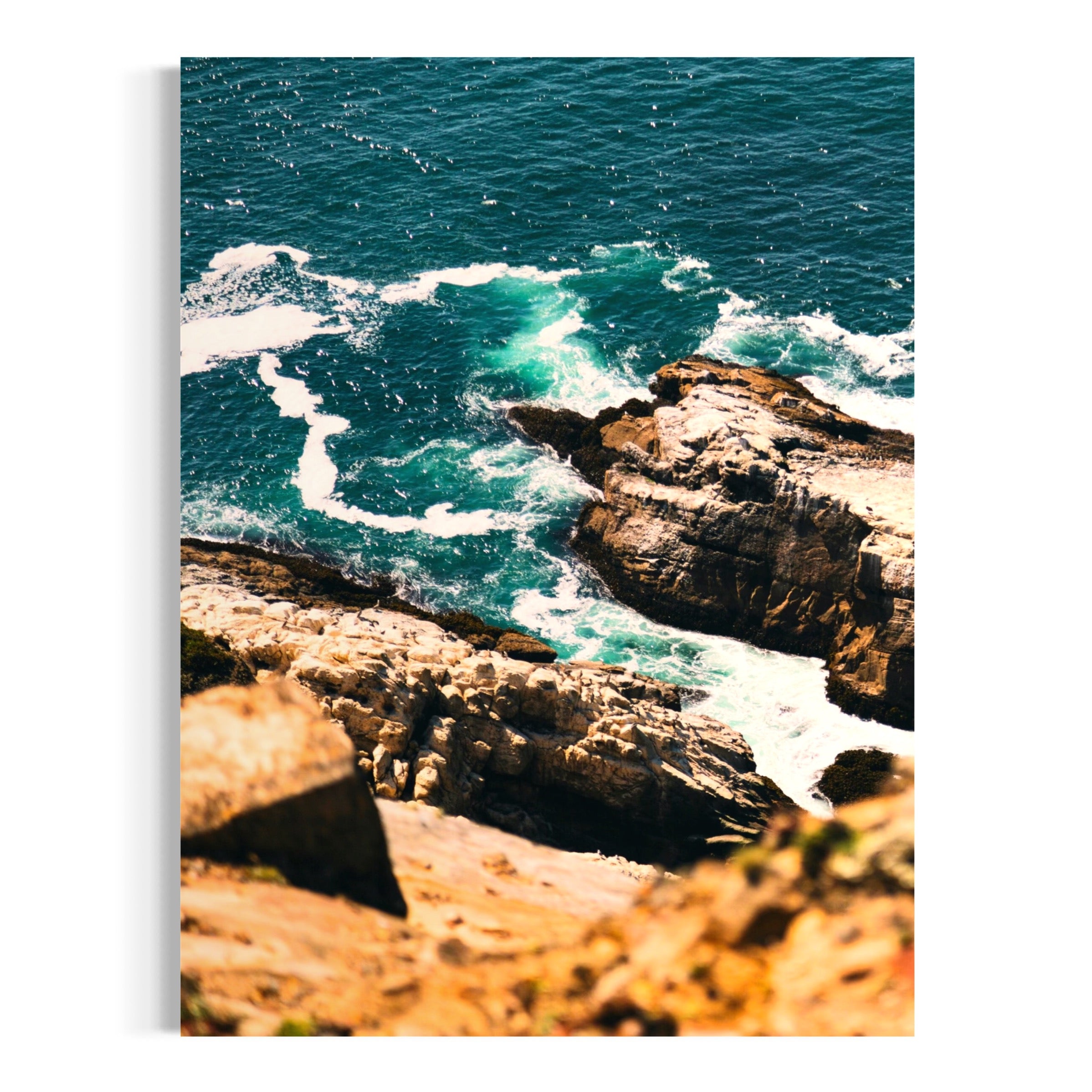 Ocean’s Rugged Edge - Moderno Wall Art Wall Art