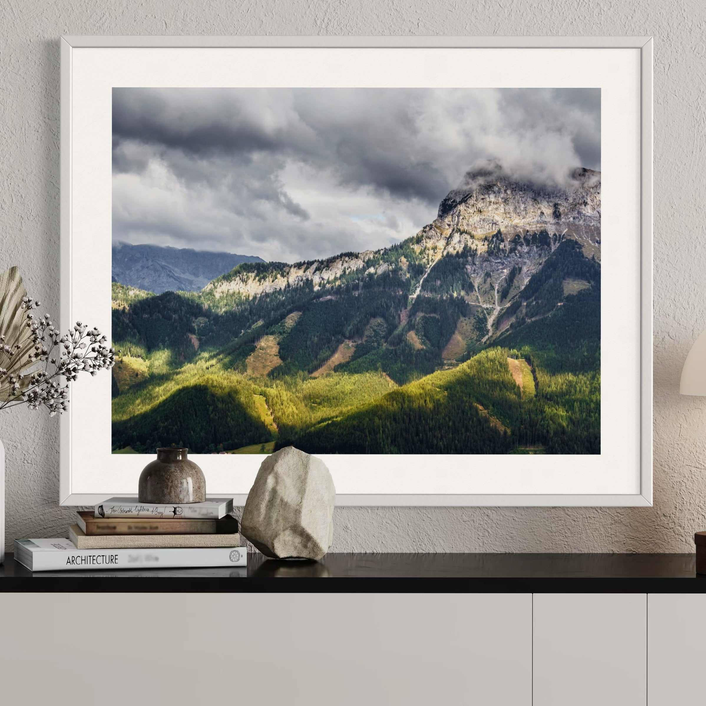 Emerald Veil - Moderno Wall Art Wall Art