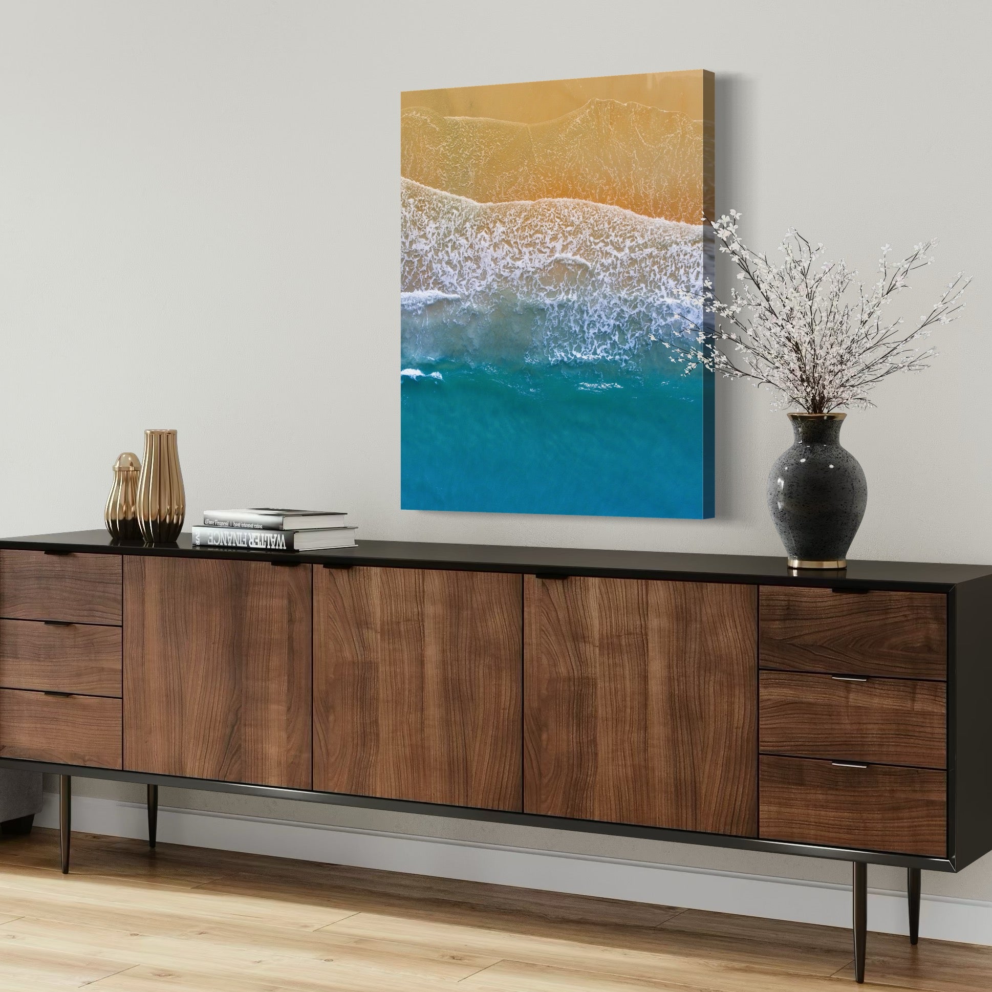 Coastal Embrace - Moderno Wall Art Wall Art