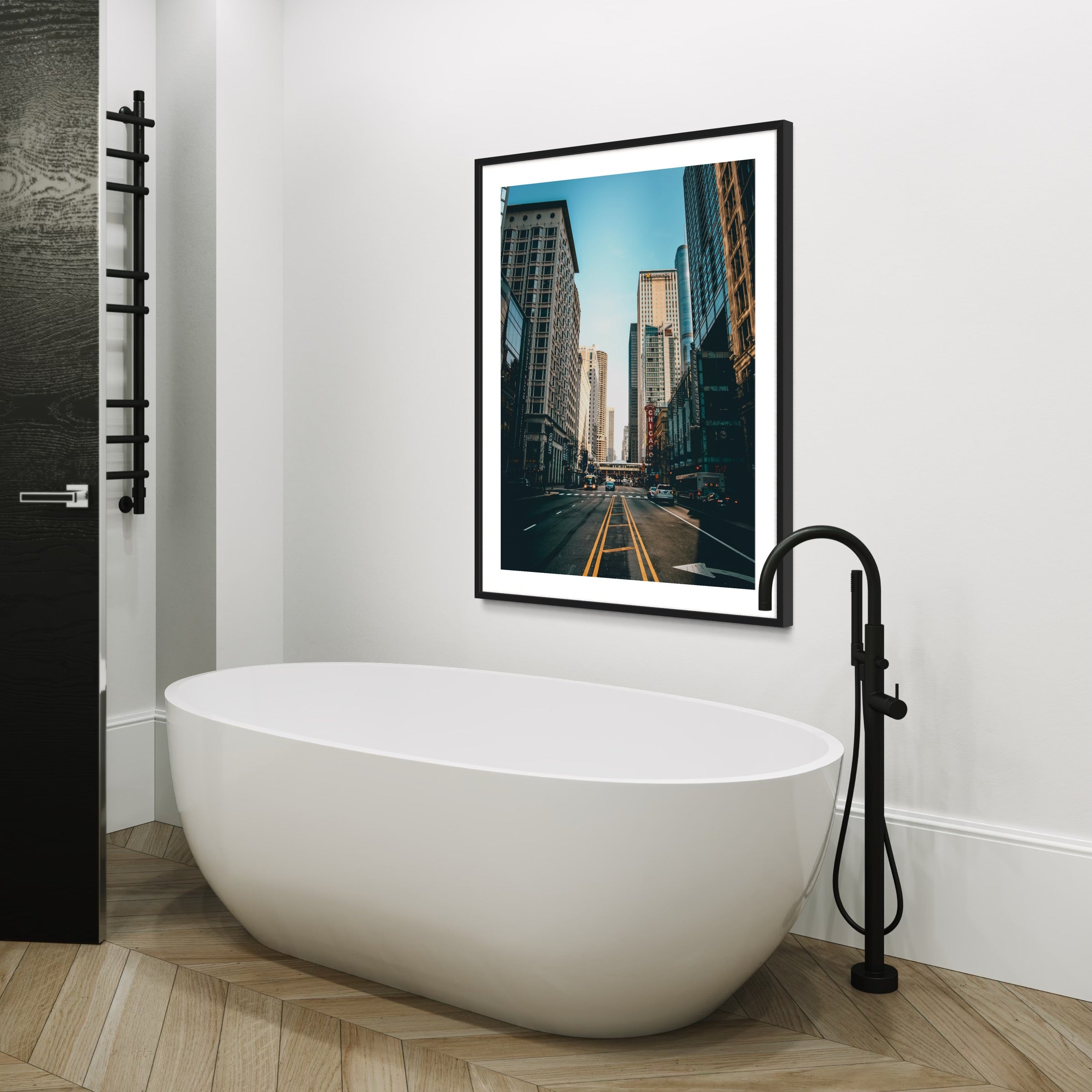 Chicago Street - Moderno Wall Art Wall Art