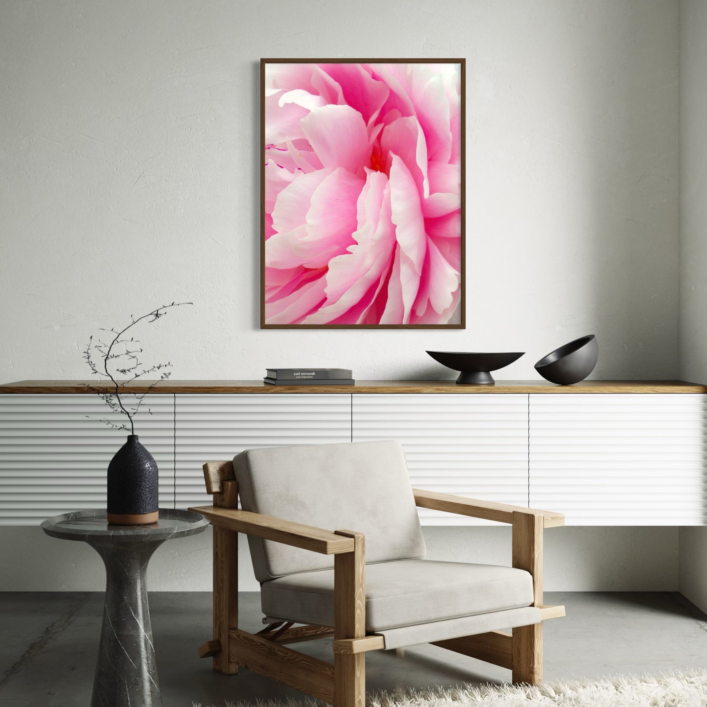 Soft Pink Peony - Moderno Wall Art Wall Art