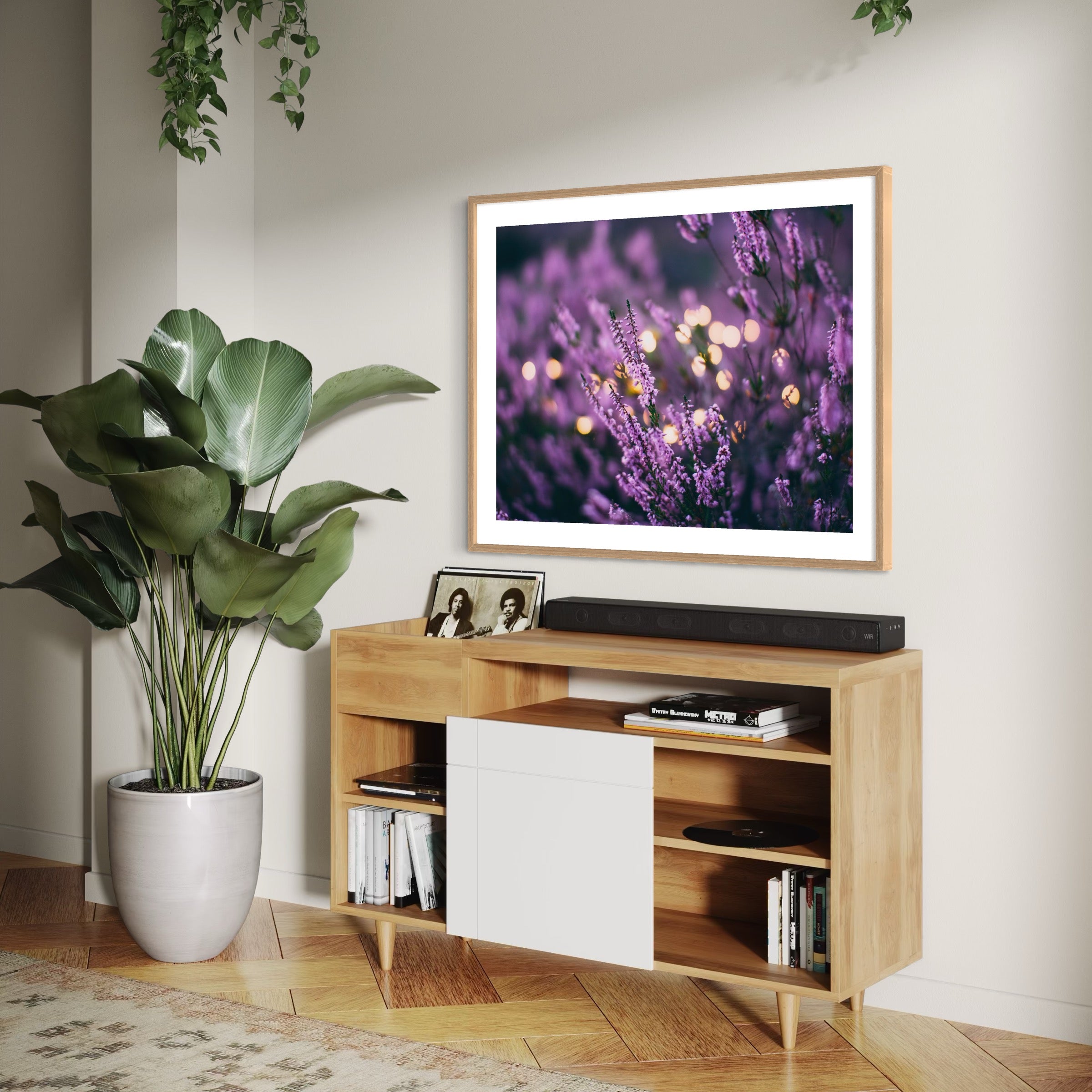 Lavender Dreamscape - Moderno Wall Art Wall Art