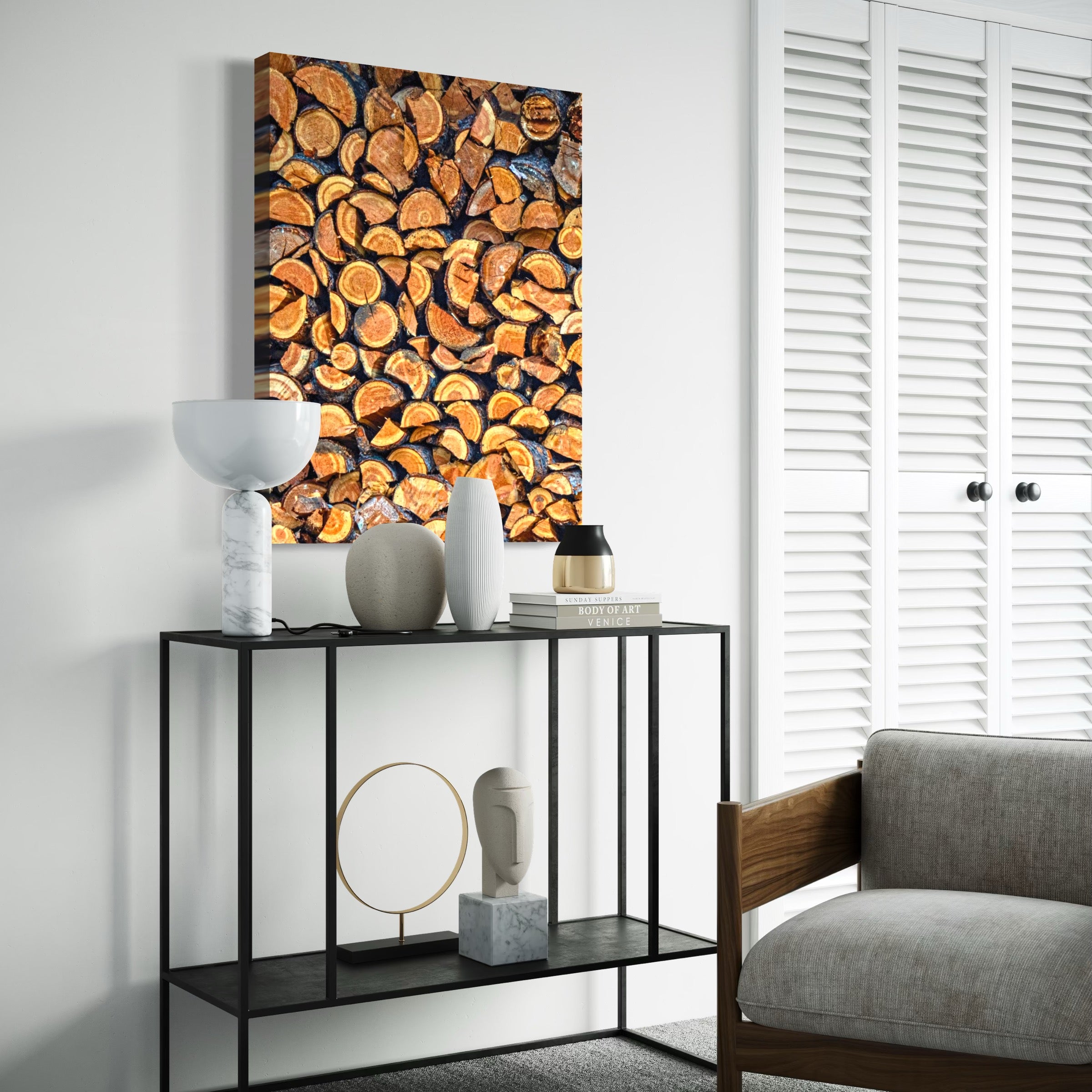 Stacked for the Season - Moderno Wall Art Wall Art