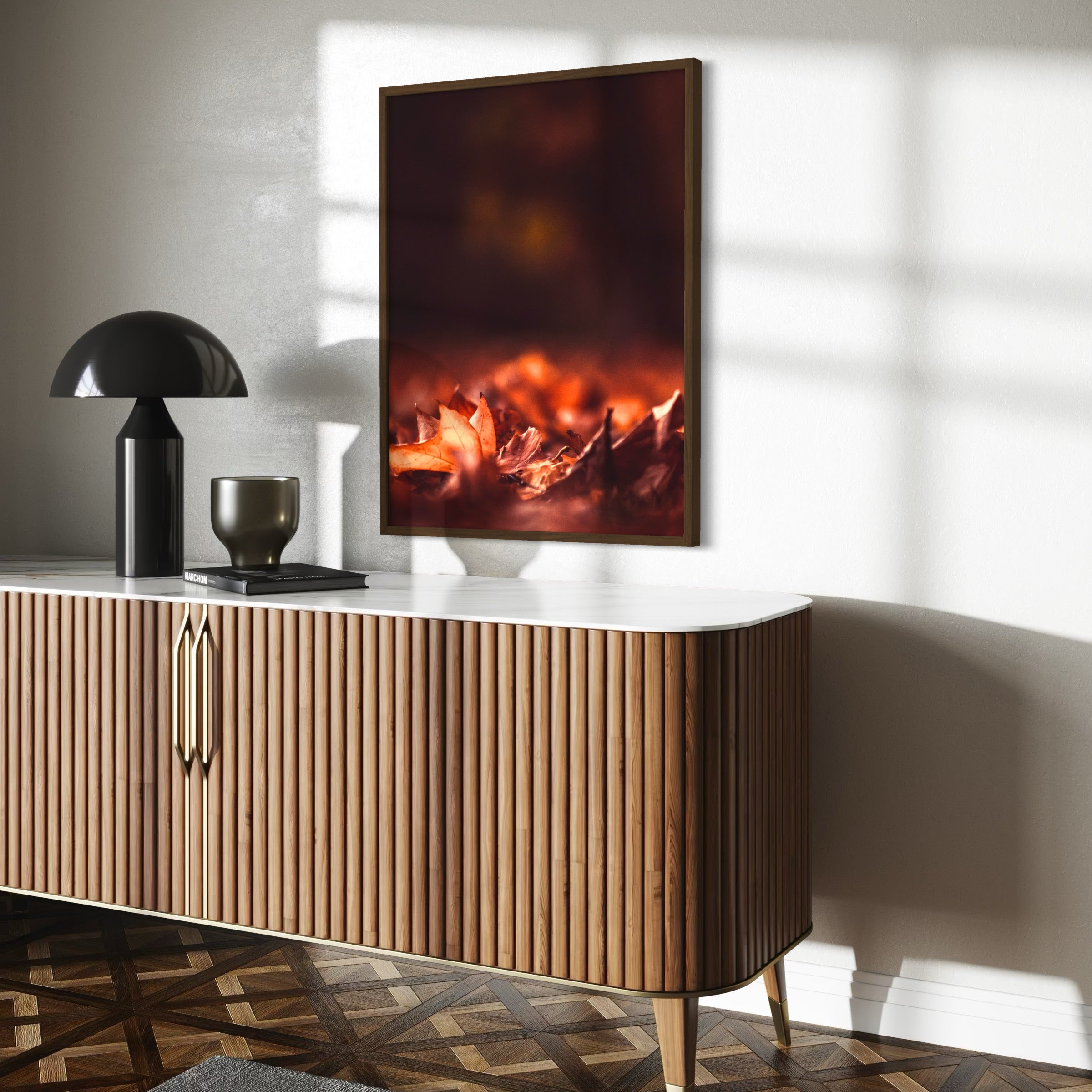 Crimson Calm - Moderno Wall Art Wall Art