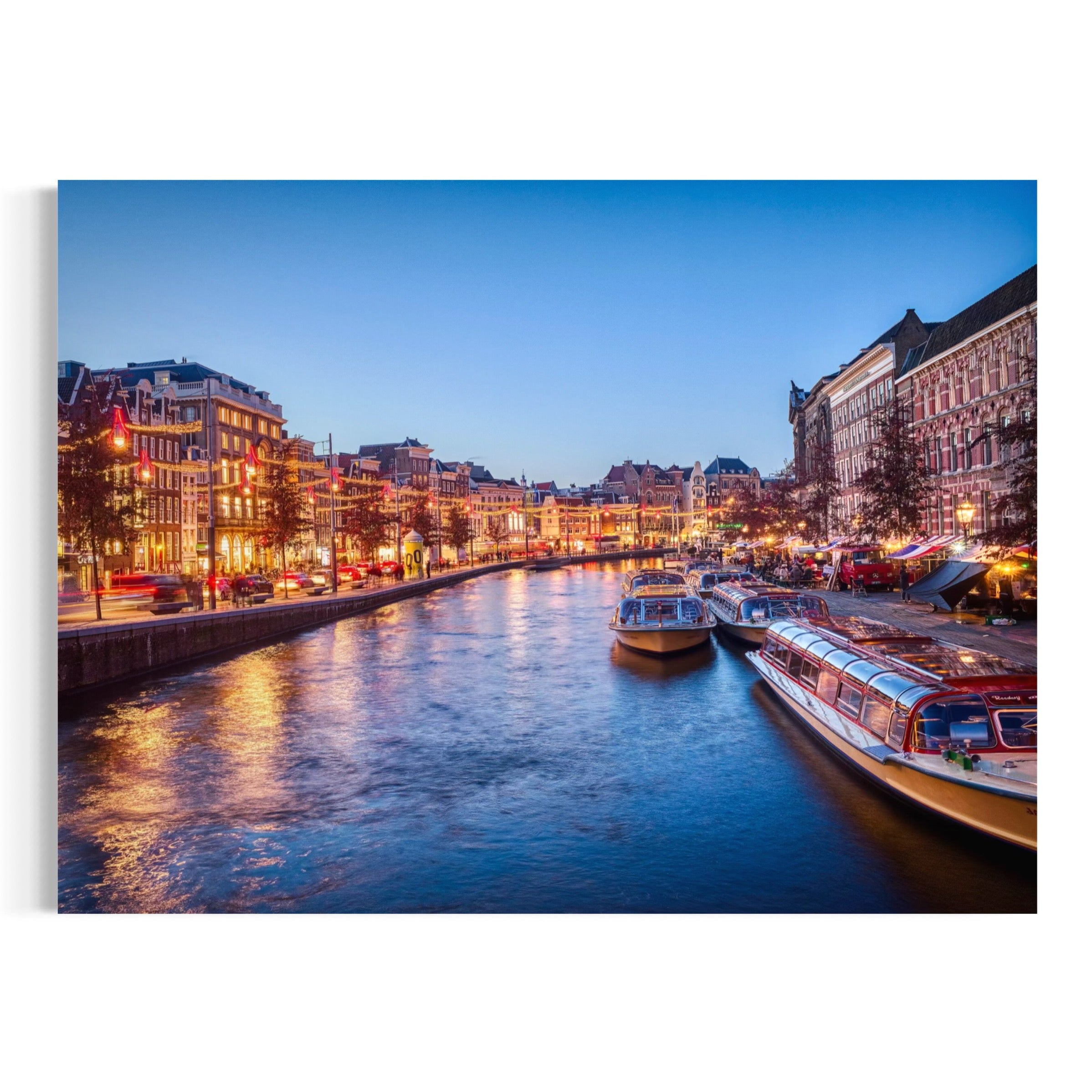 Nightfall in Amsterdam - Moderno Wall Art Wall Art