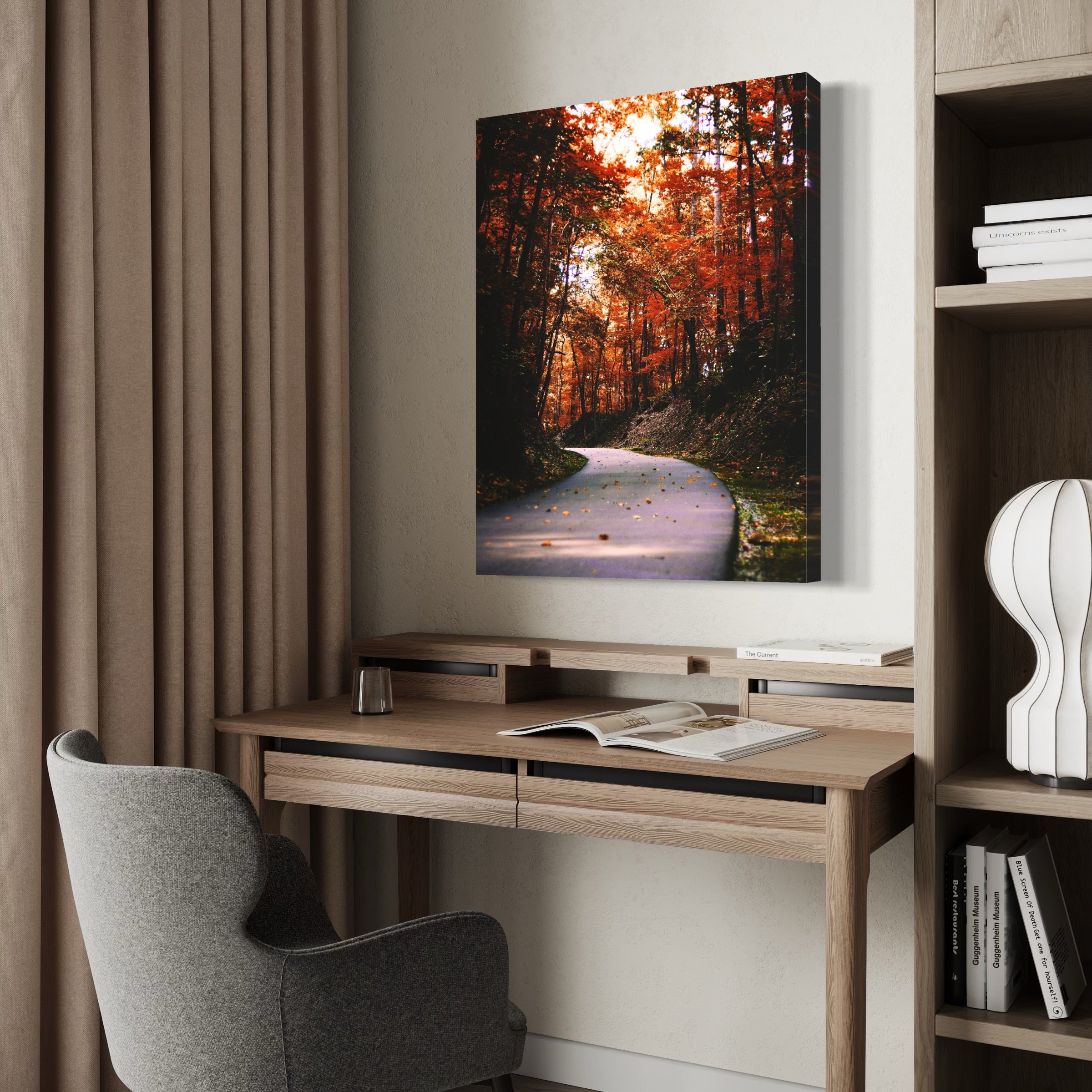 Autumn Drive - Moderno Wall Art Wall Art