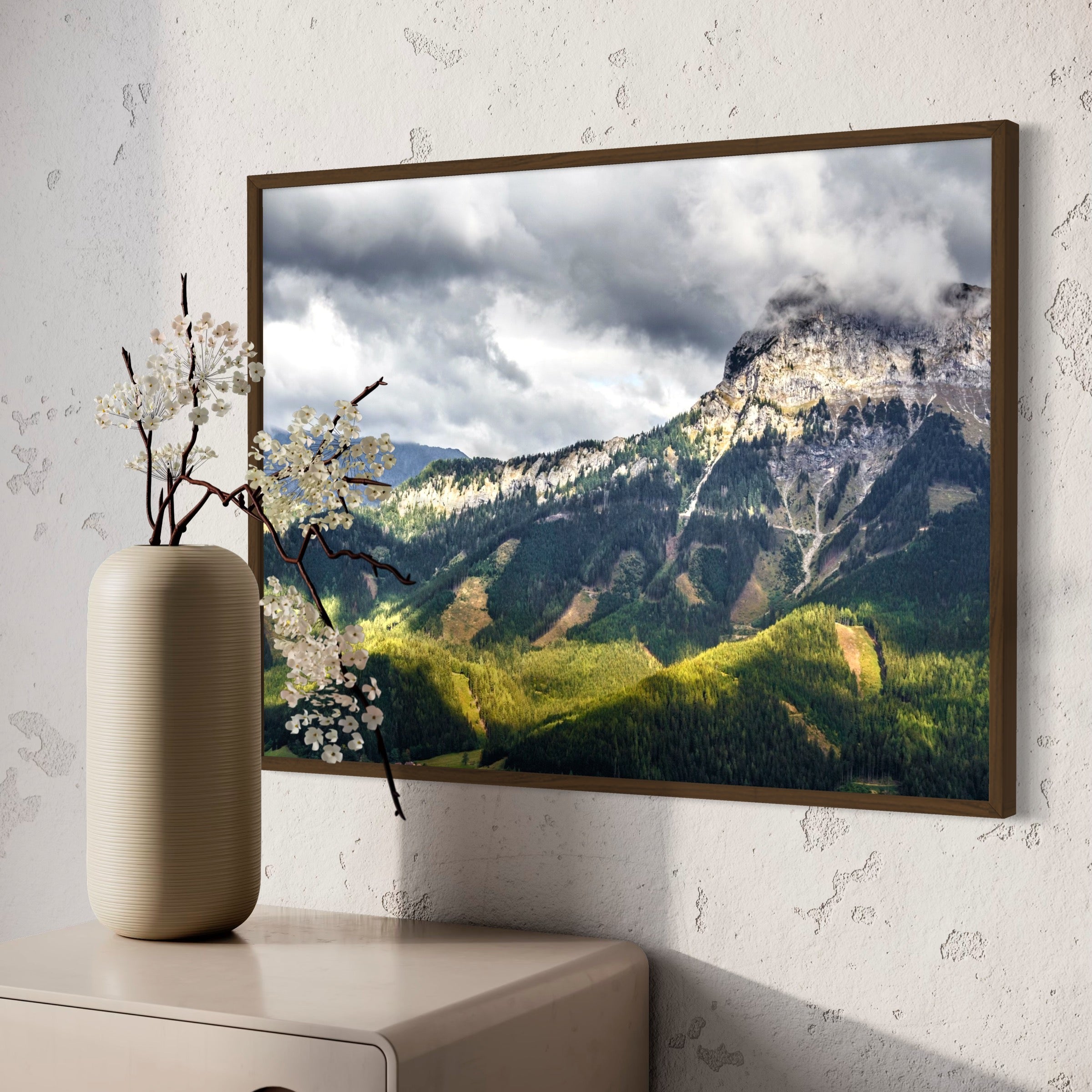 Emerald Veil - Moderno Wall Art Wall Art