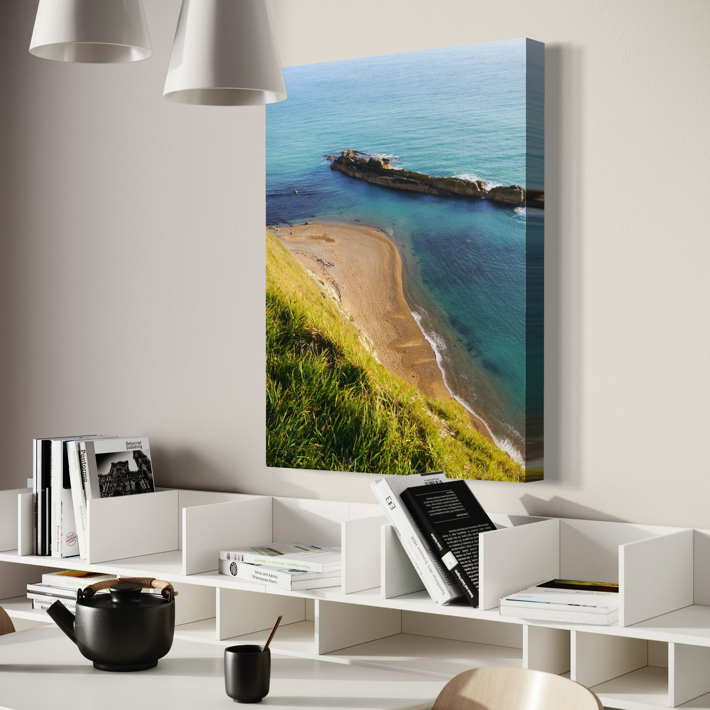 Bournemouth’s Serene Coast - Moderno Wall Art Wall Art