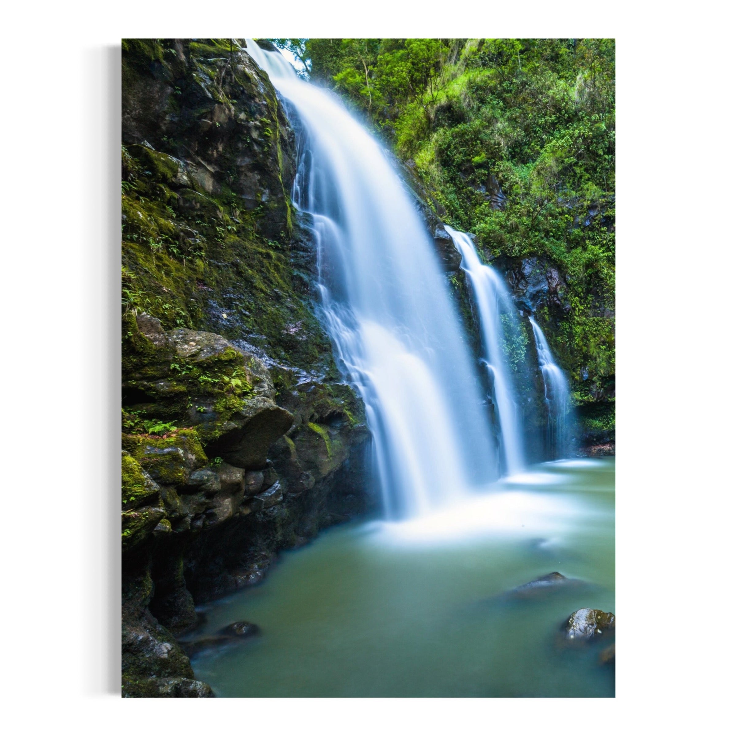 Upper Waikani Falls - Moderno Wall Art Wall Art