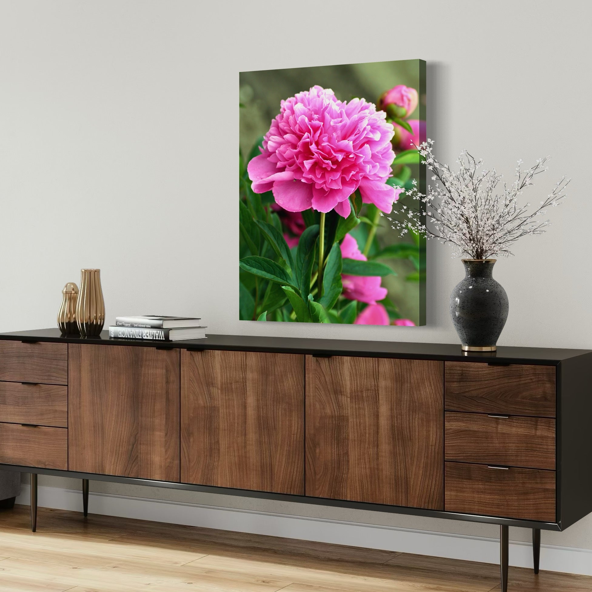 Carnation in Full Bloom - Moderno Wall Art Wall Art