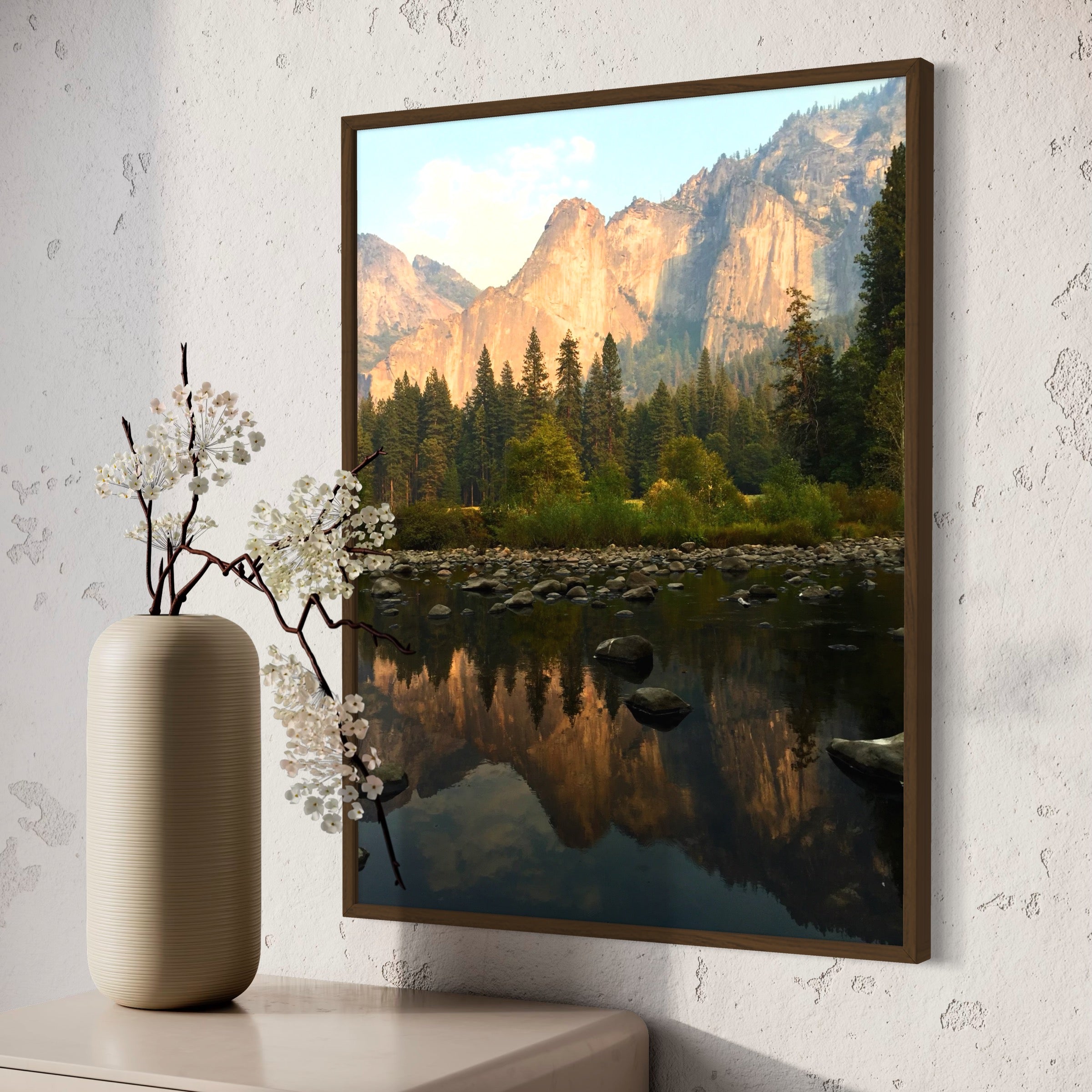 Mountain Reflections in Yosemite - Moderno Wall Art Wall Art