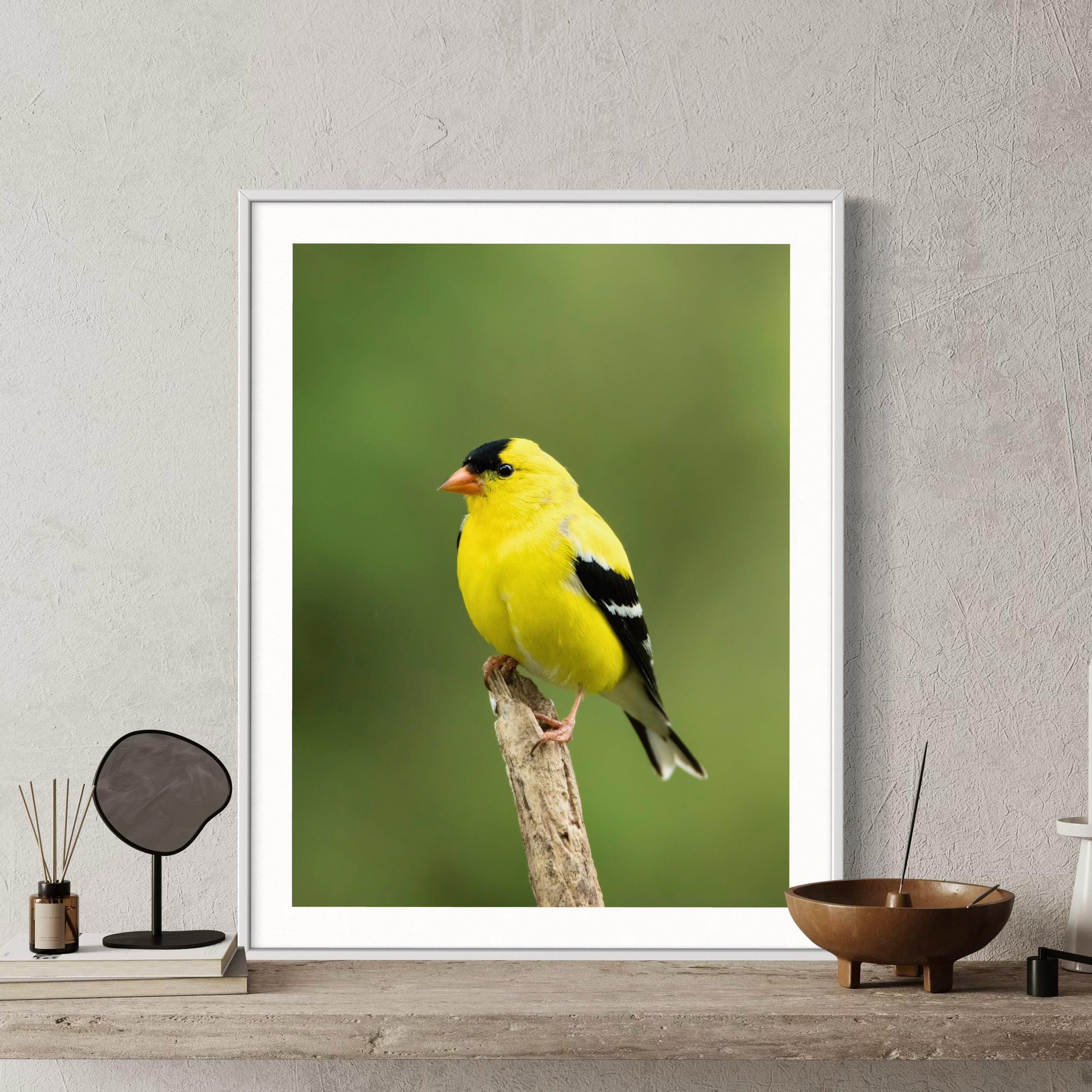 Summertime Goldfinch - Moderno Wall Art Wall Art