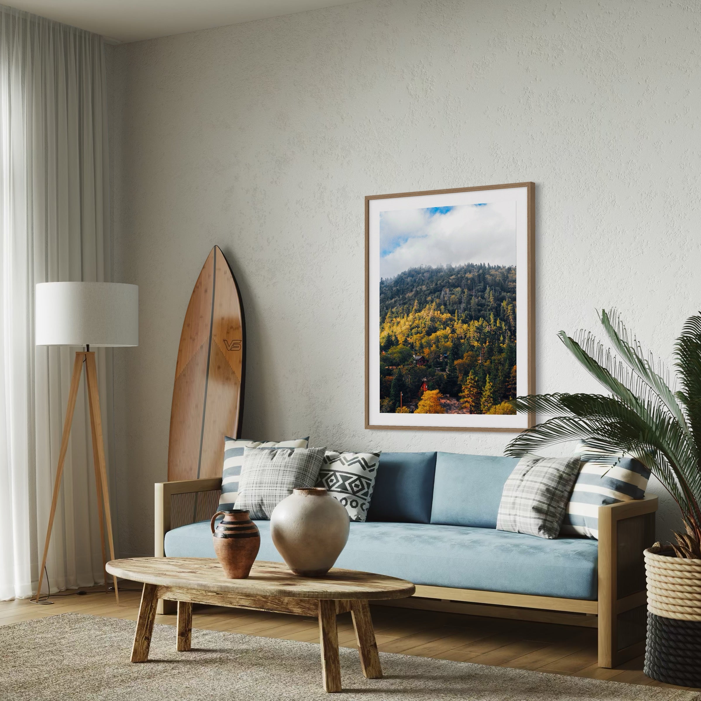 Autumn Hillside - Moderno Wall Art Wall Art