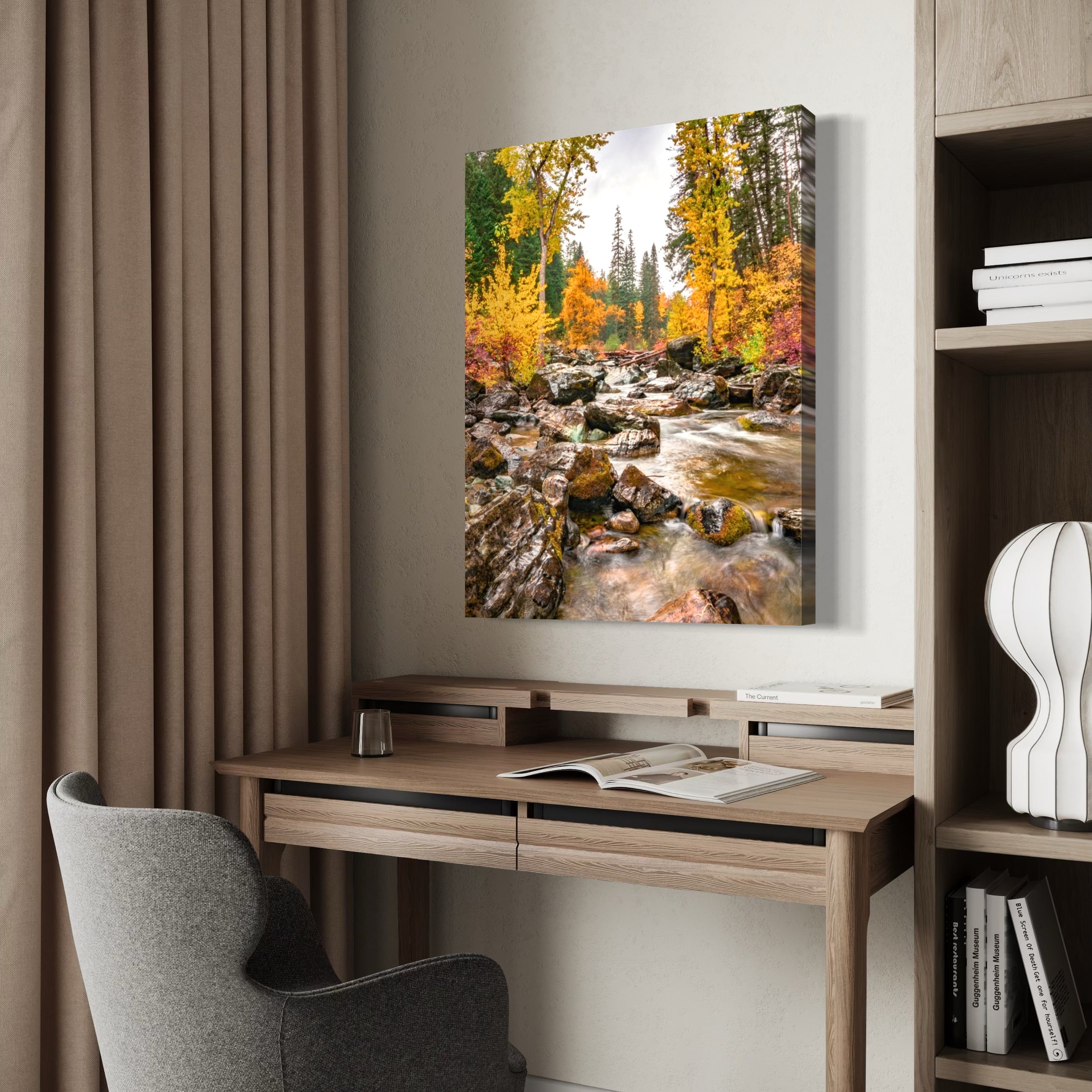 Colorful Creekside - Moderno Wall Art Wall Art