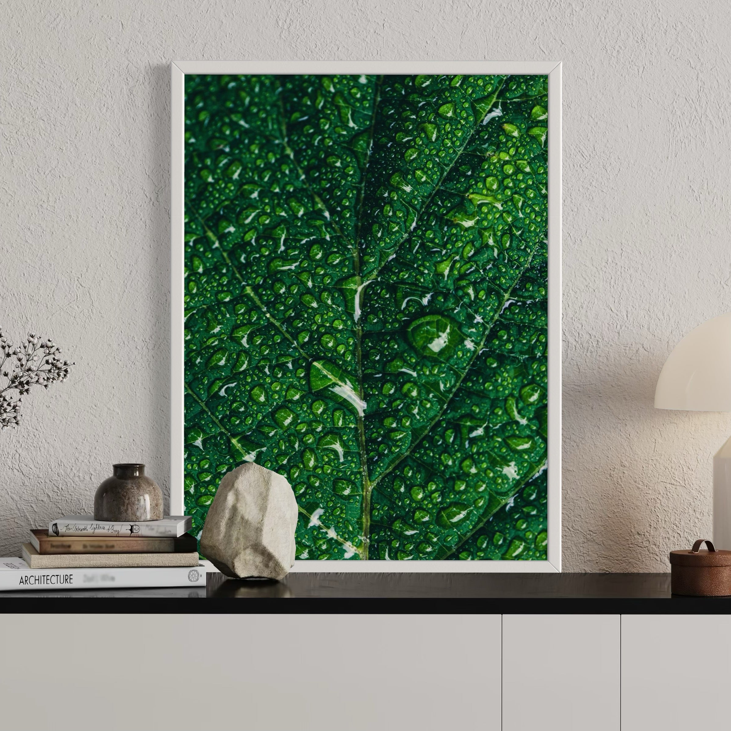Dew-Kissed Green - Moderno Wall Art Wall Art