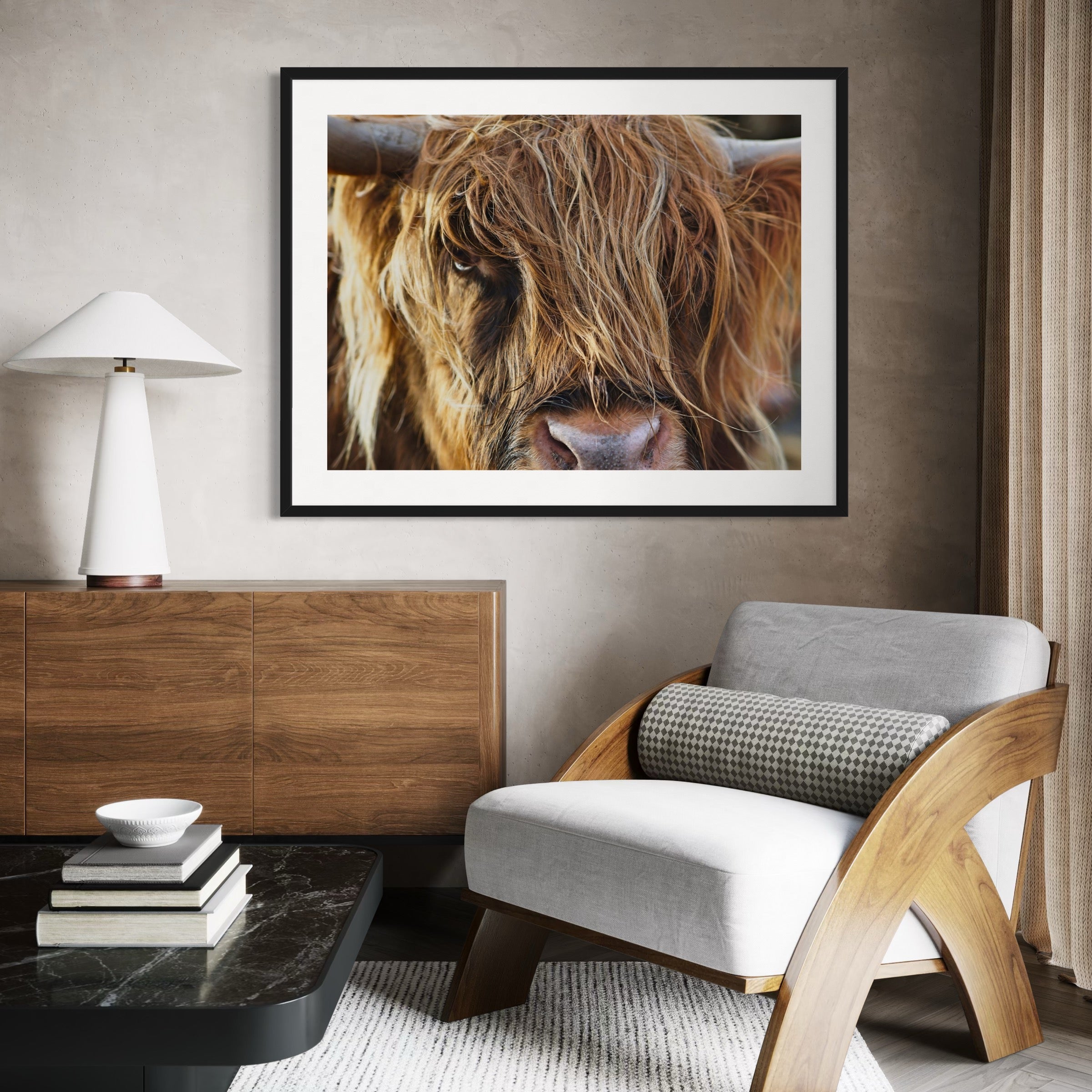 Highland Gaze - Moderno Wall Art Wall Art