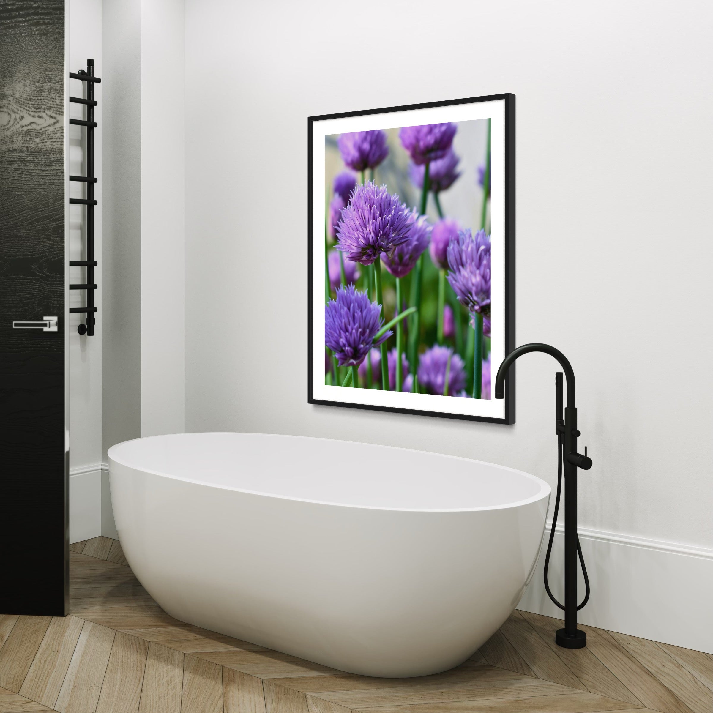 Chive Blossoms - Moderno Wall Art Wall Art