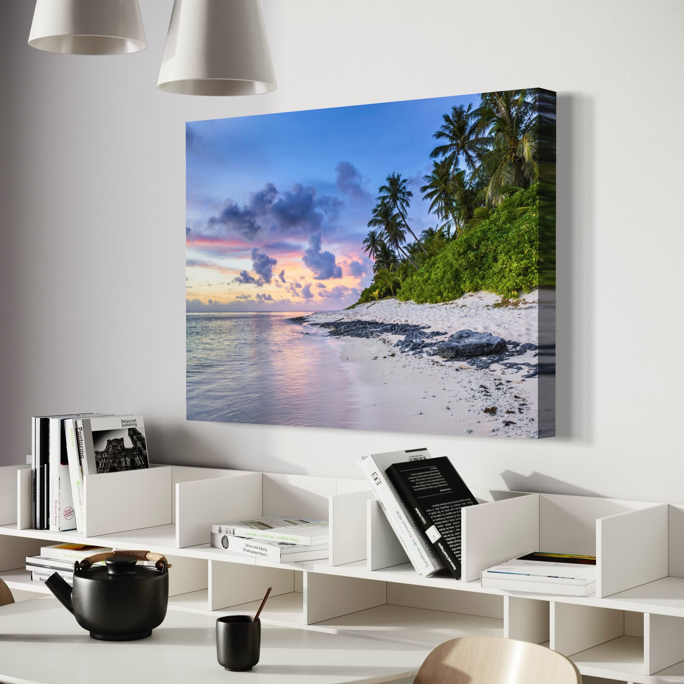 Twilight over Tropics - Moderno Wall Art Wall Art