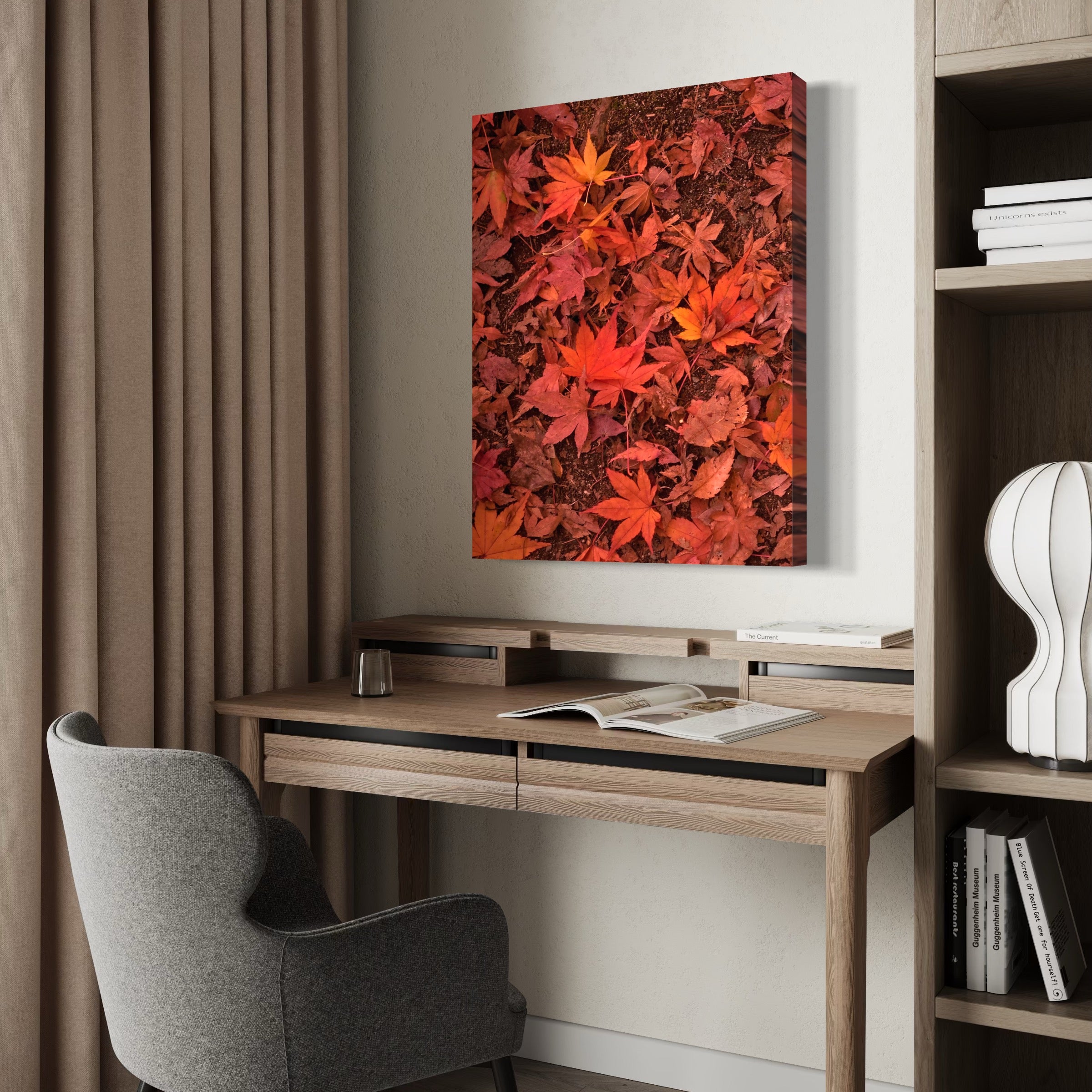 Vibrant Autumn Leaves - Moderno Wall Art Wall Art