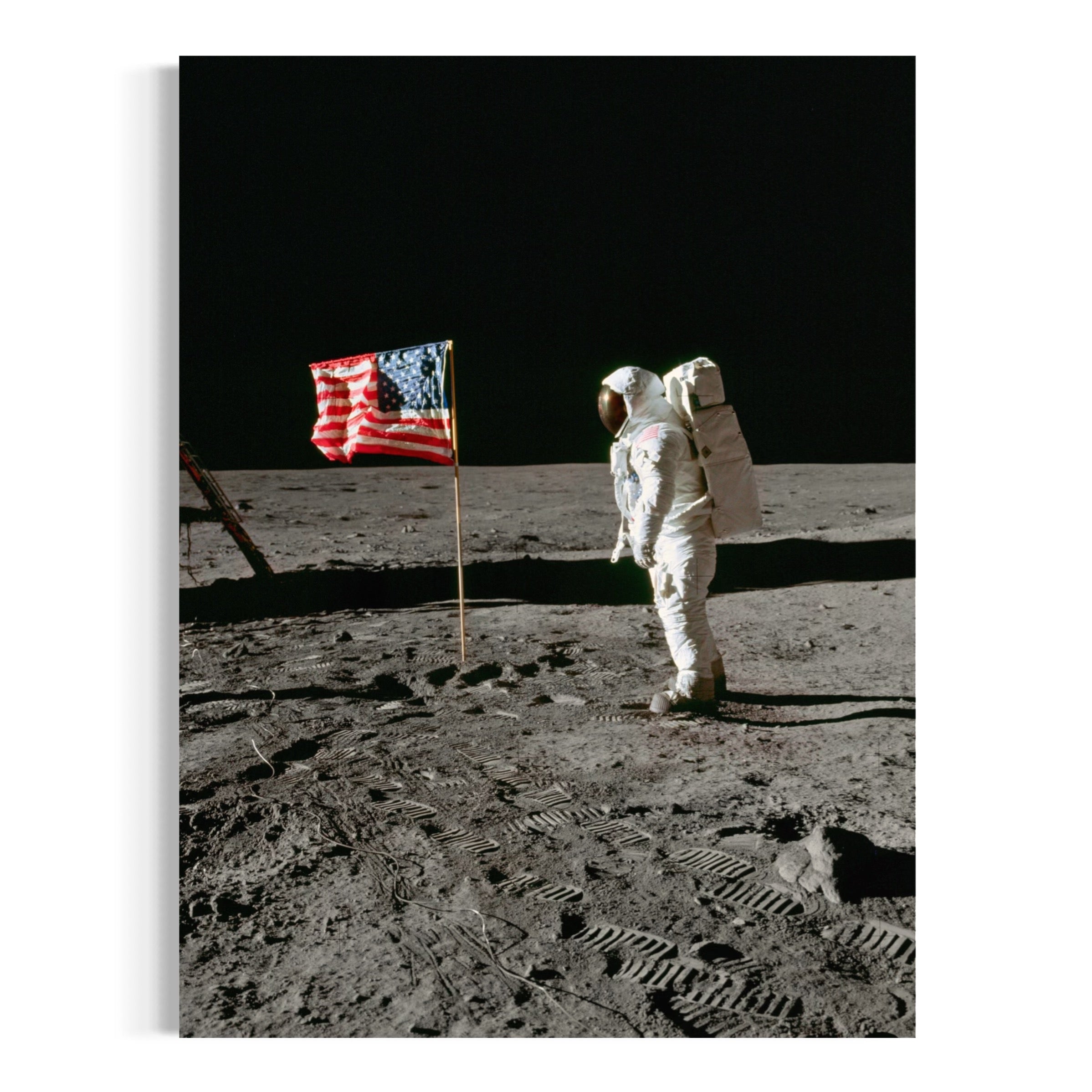 Apollo 11: Lunar Triumph - Moderno Wall Art Wall Art