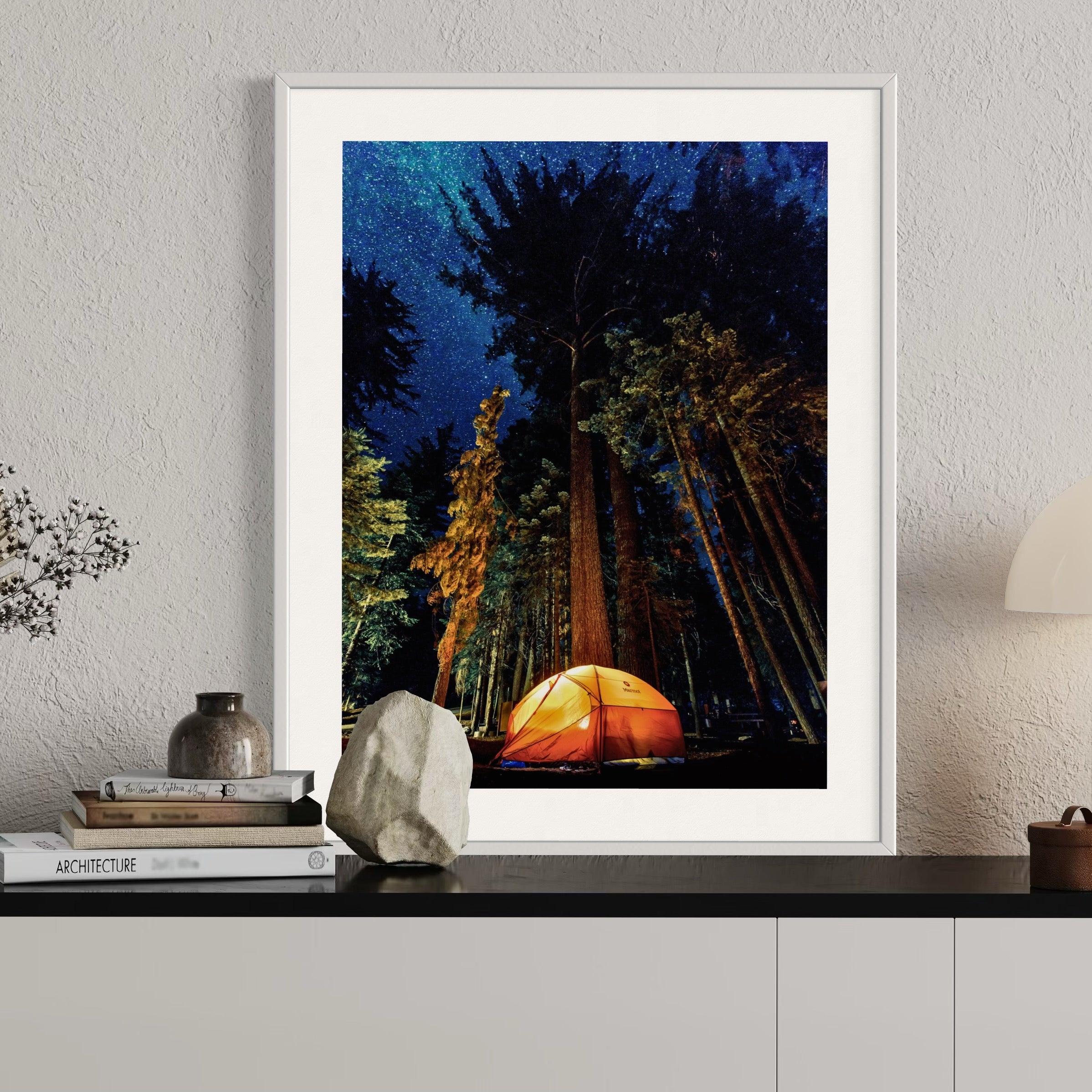 Camping in the Wilderness - Moderno Wall Art Wall Art