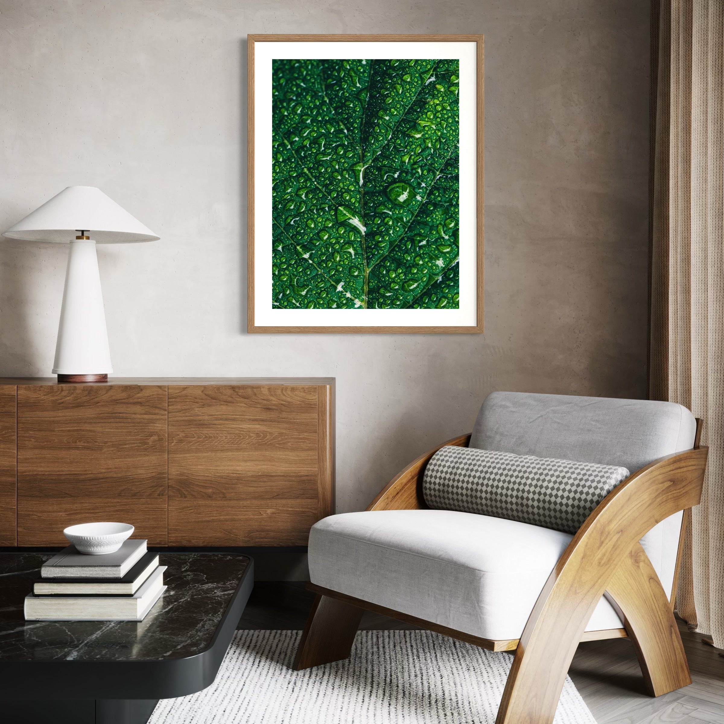 Dew-Kissed Green - Moderno Wall Art Wall Art