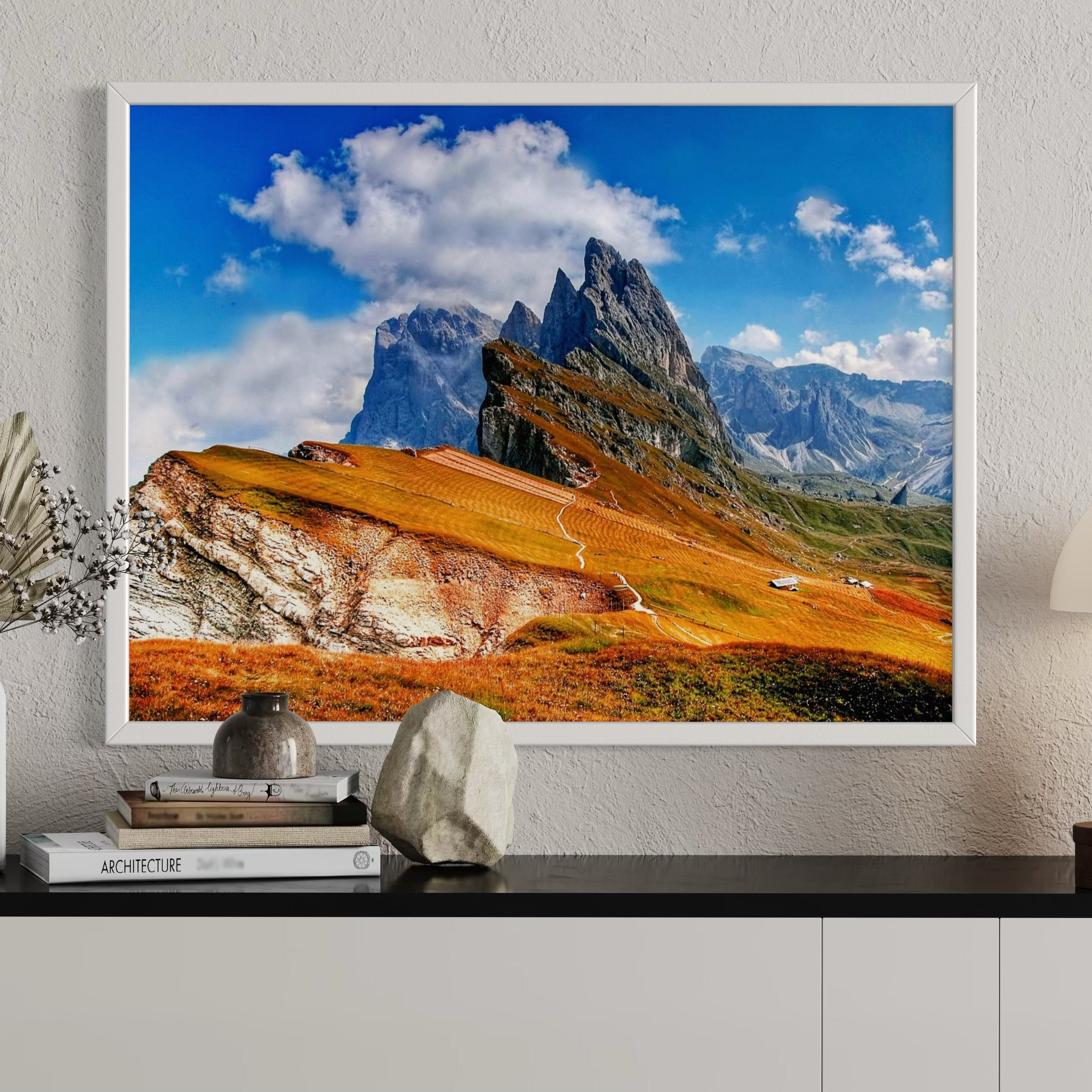 Golden Slopes of Seceda - Moderno Wall Art Wall Art