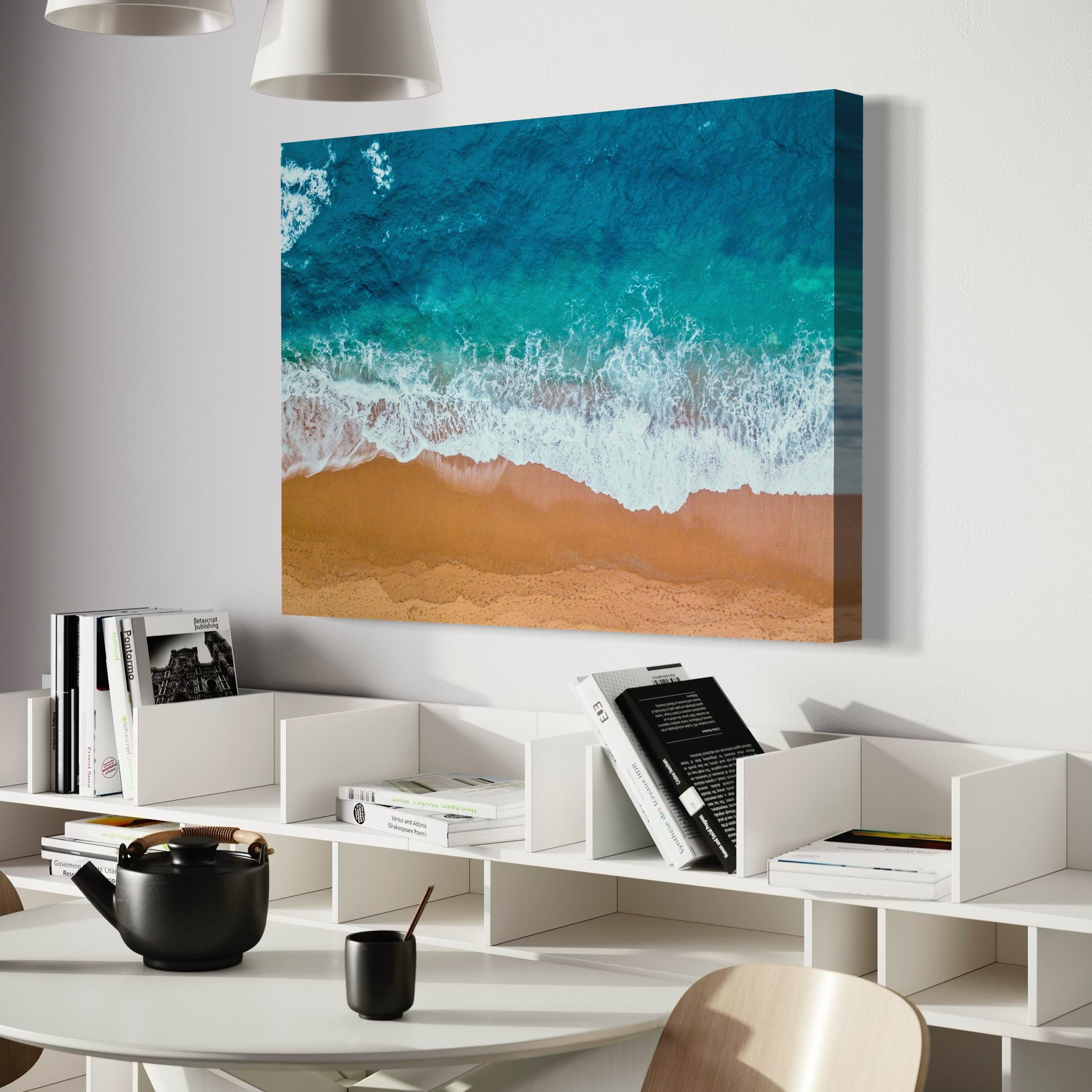 Coastal Contrast - Moderno Wall Art Wall Art
