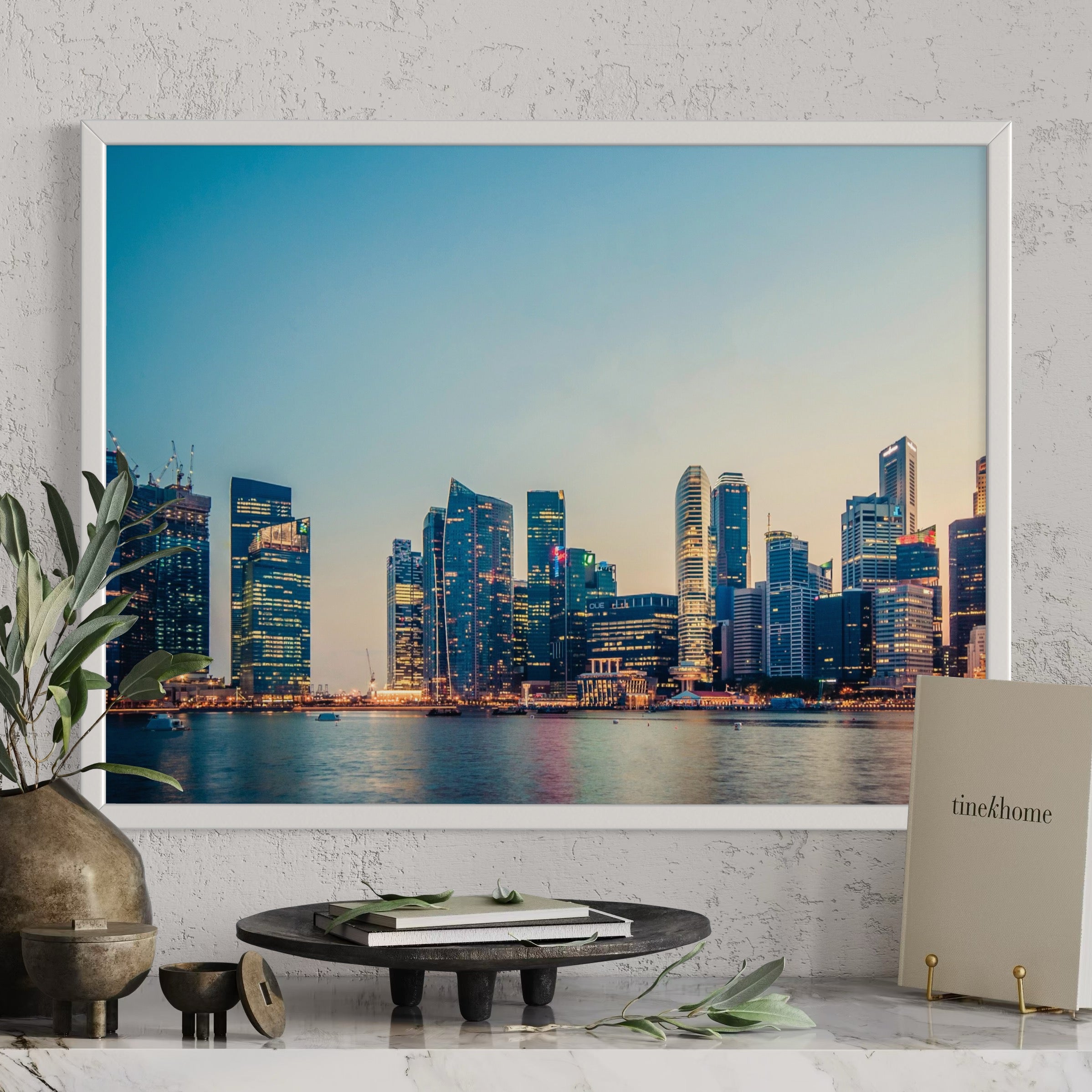 Singapore Skyline - Moderno Wall Art Wall Art