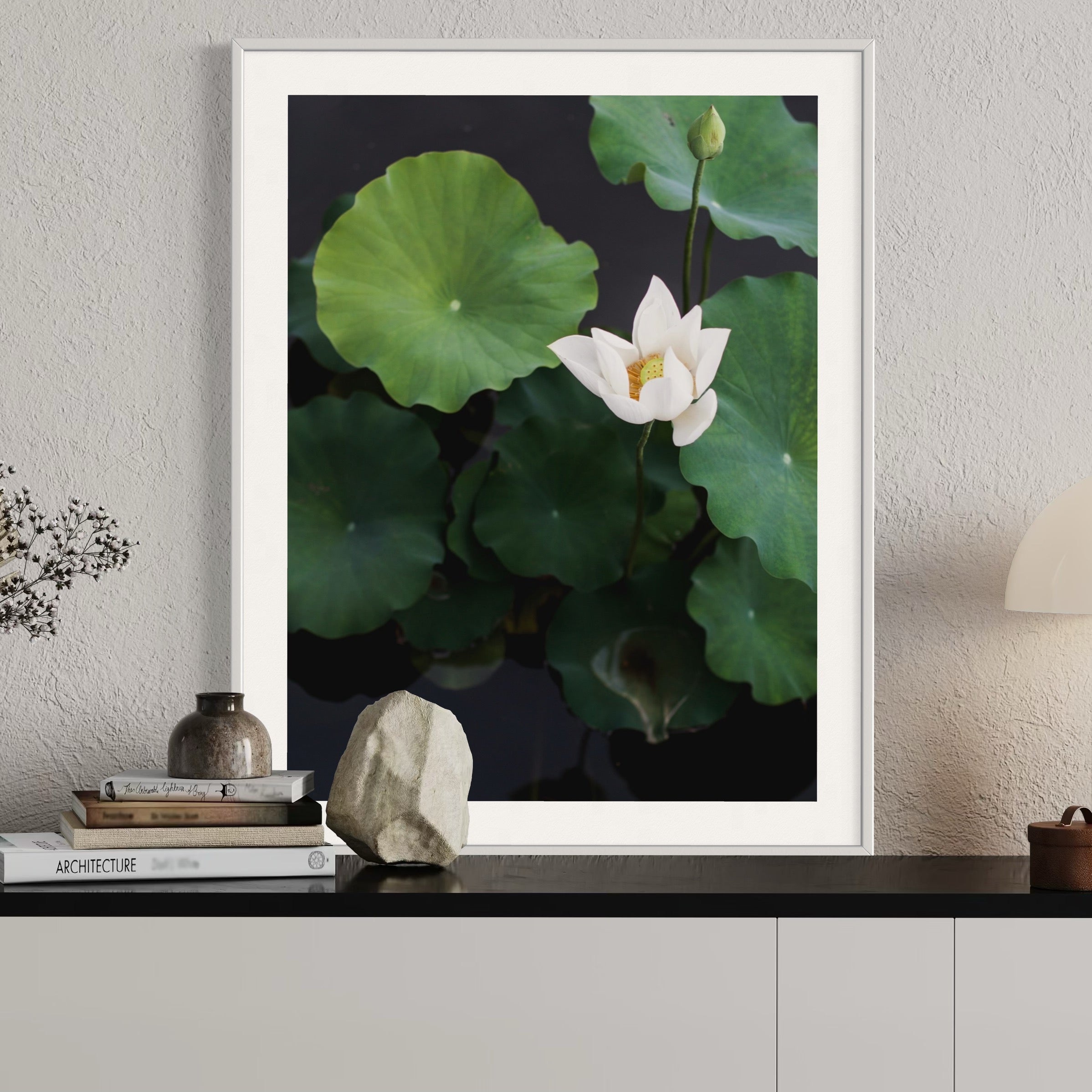 Grace in the Pond - Moderno Wall Art Wall Art