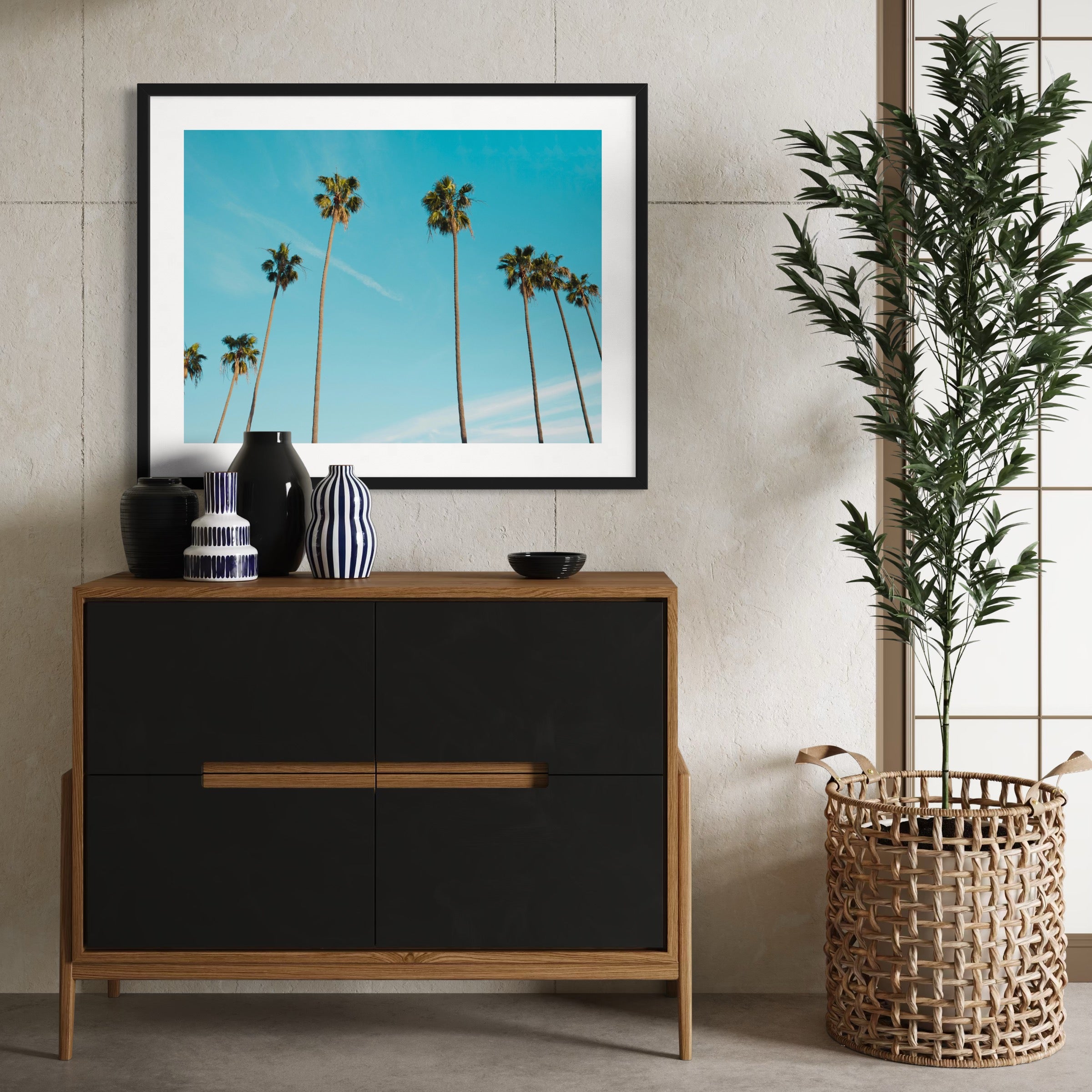 Skyward Palms - Moderno Wall Art Wall Art