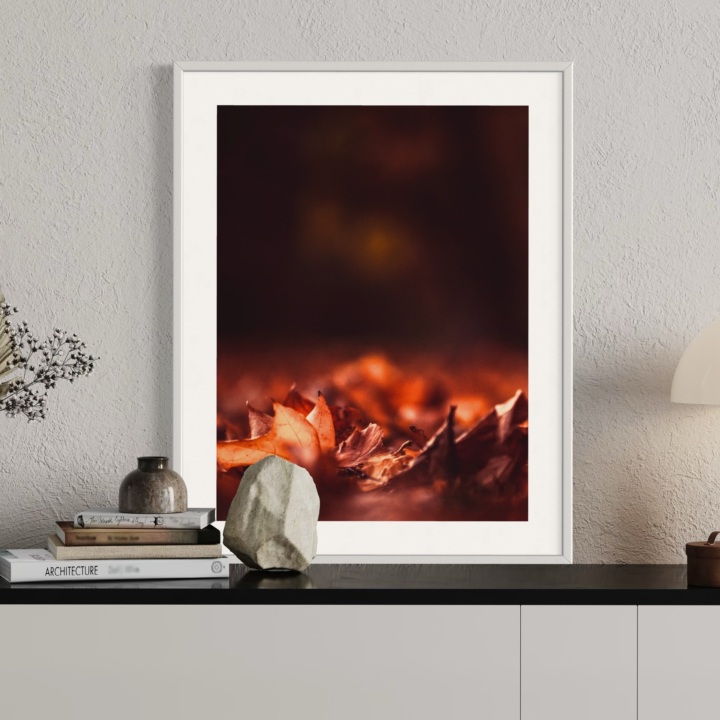 Crimson Calm - Moderno Wall Art Wall Art