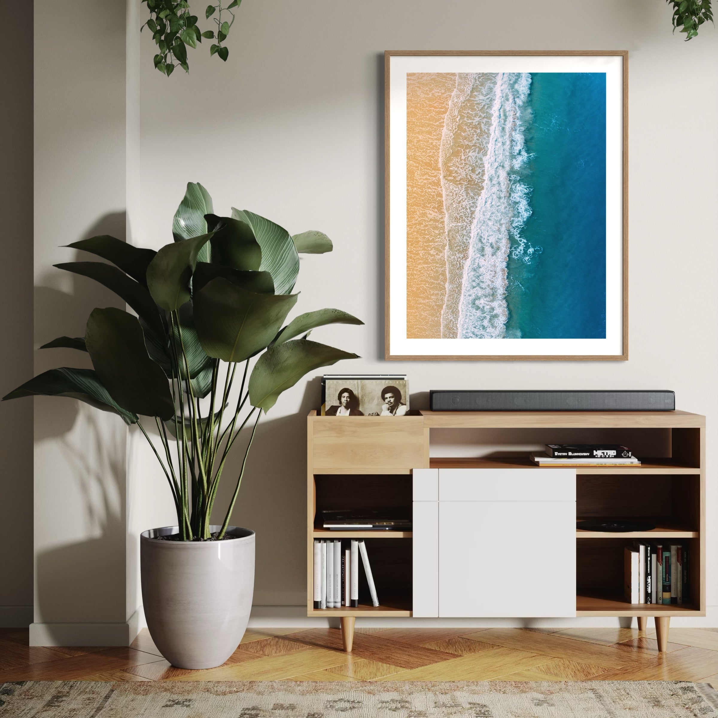Sea Meets Shore - Moderno Wall Art Wall Art