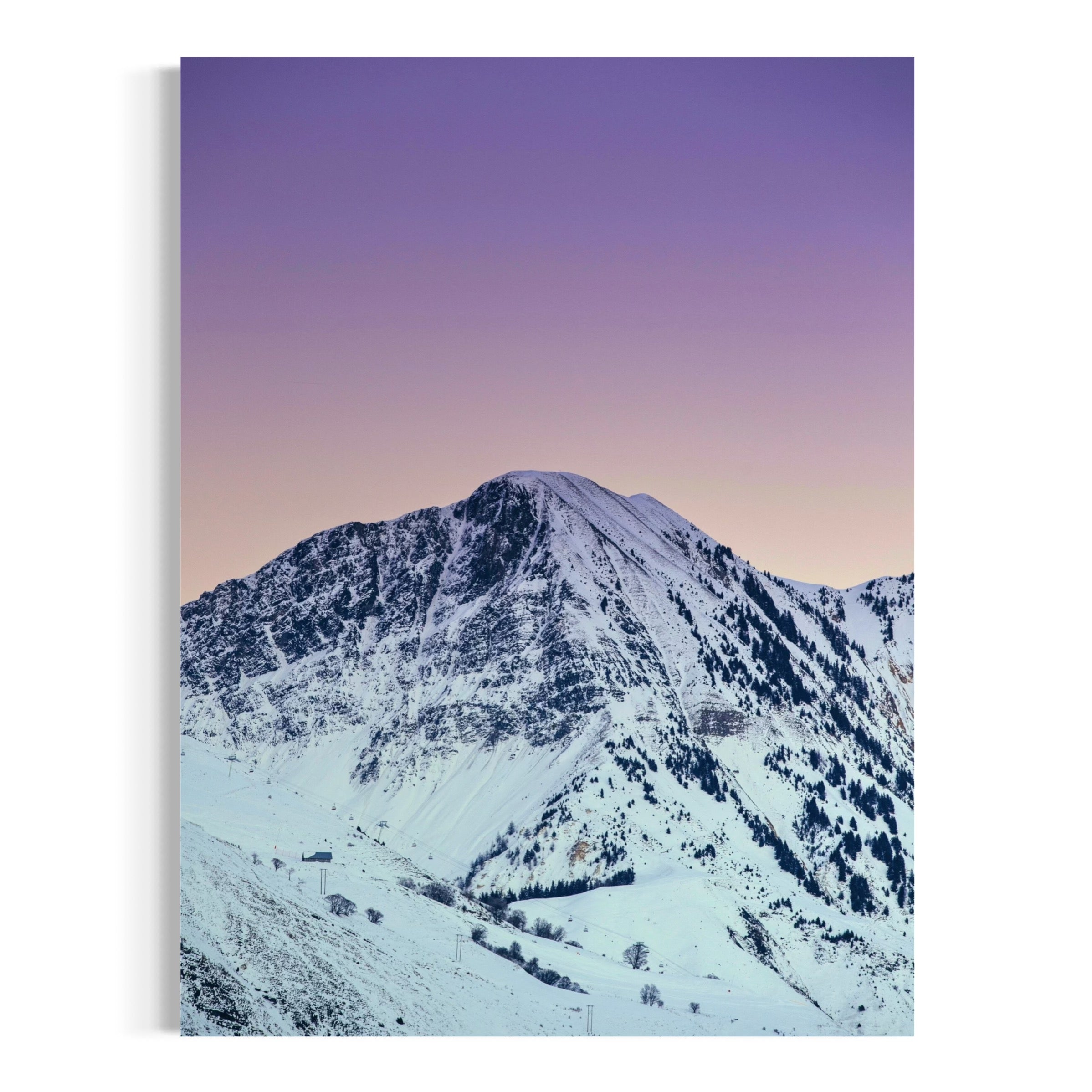 Dawn Over the Peaks - Moderno Wall Art Wall Art