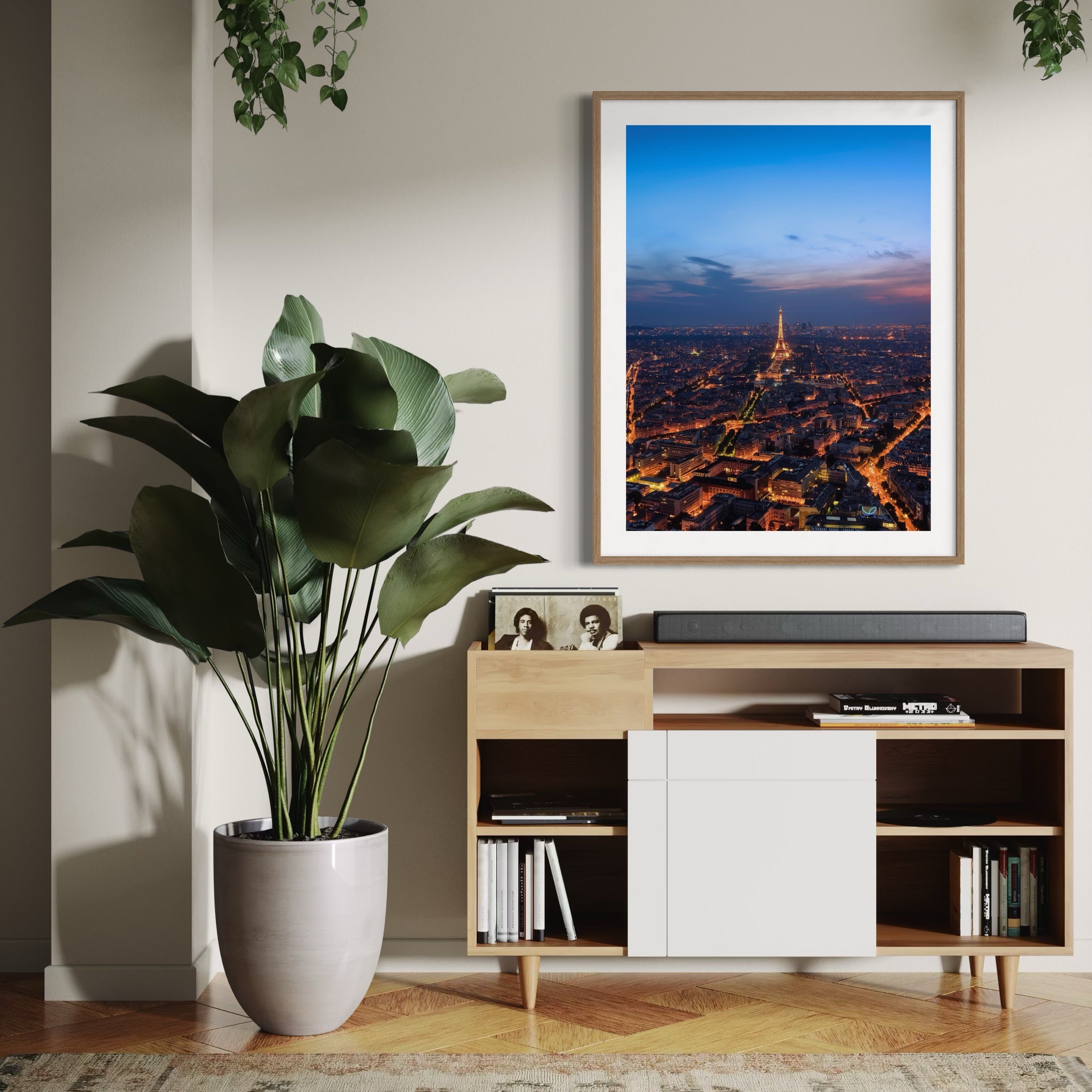 Blue Hour in Paris - Moderno Wall Art Wall Art