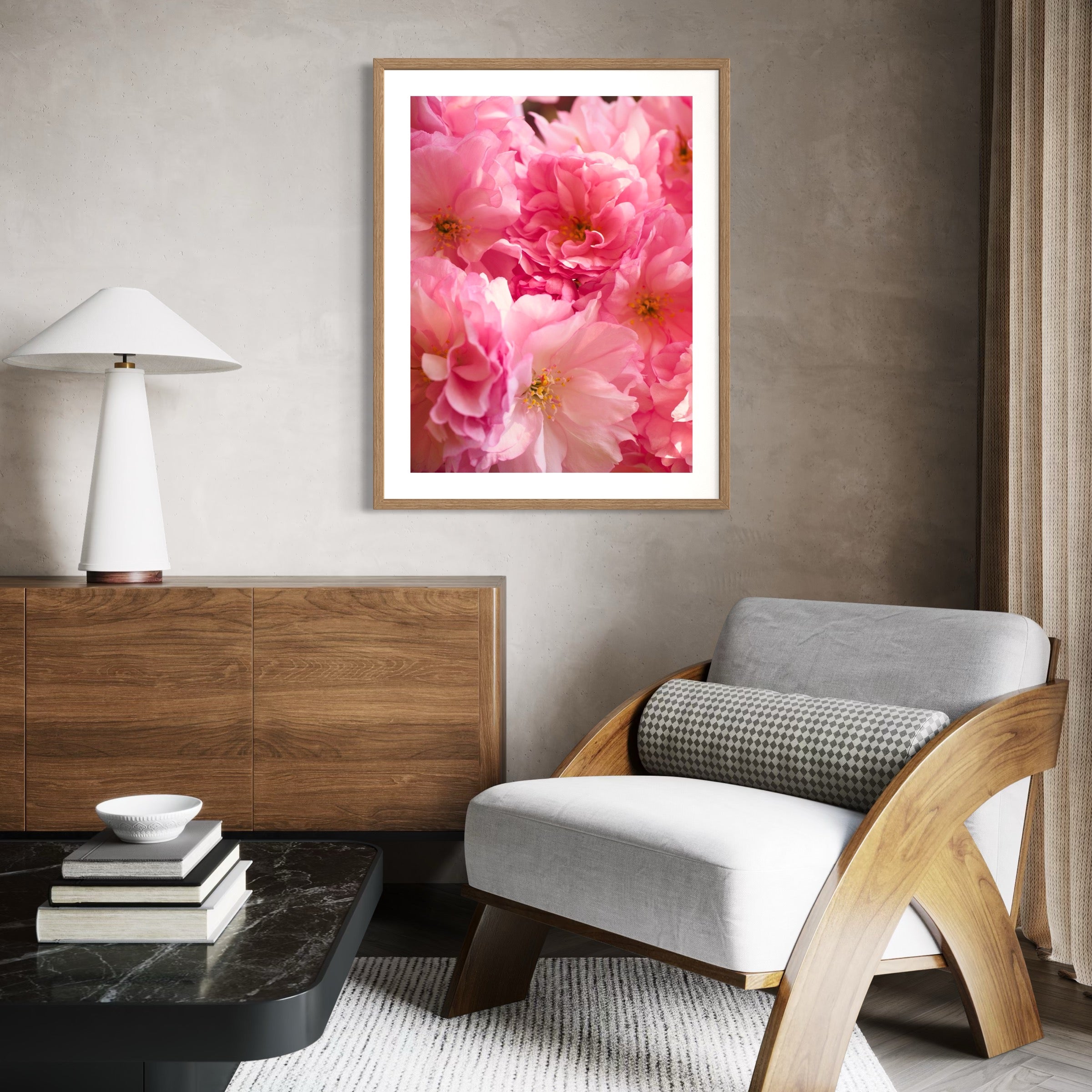 Sakura Floral Elegance - Moderno Wall Art Wall Art