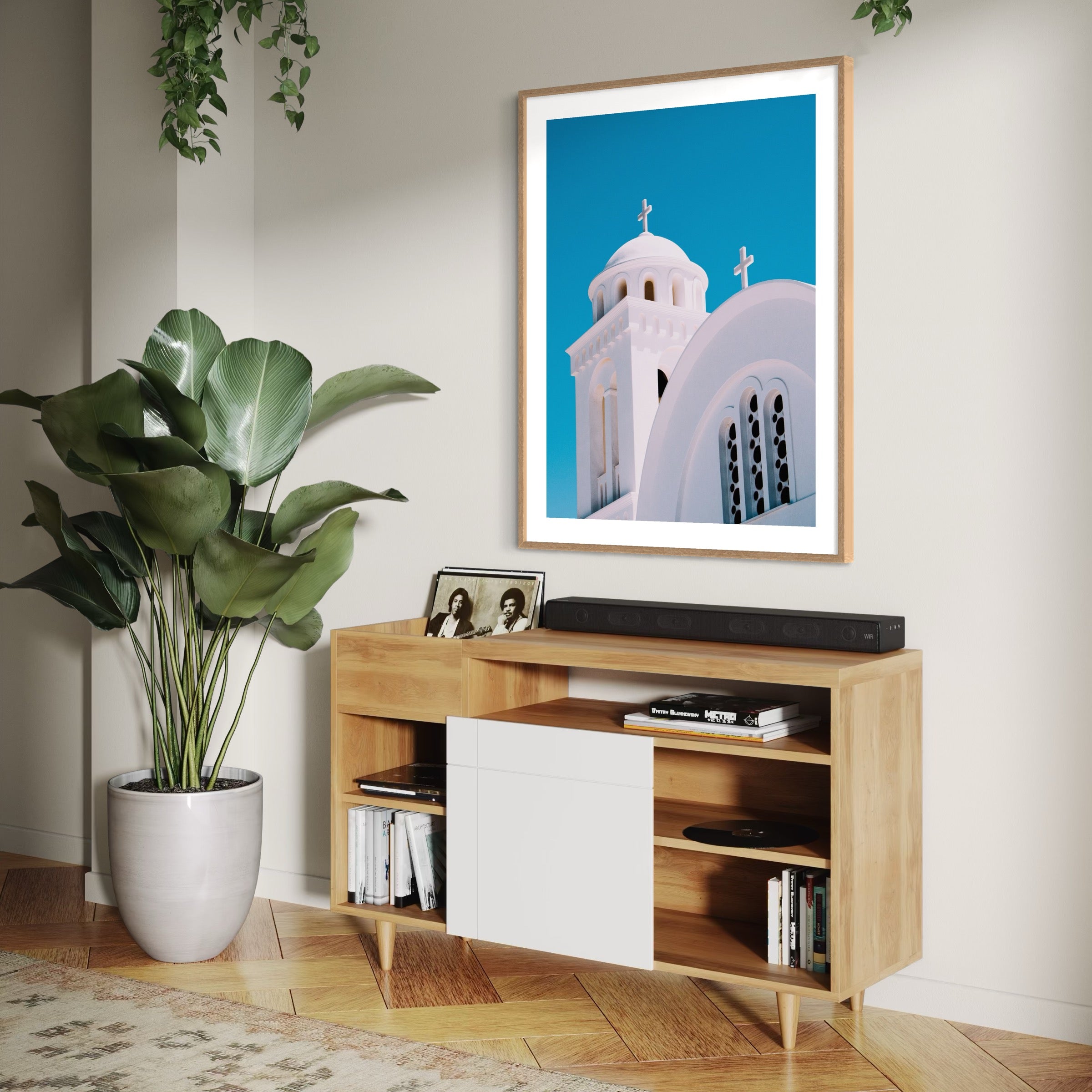 White Church of Paros - Moderno Wall Art Wall Art
