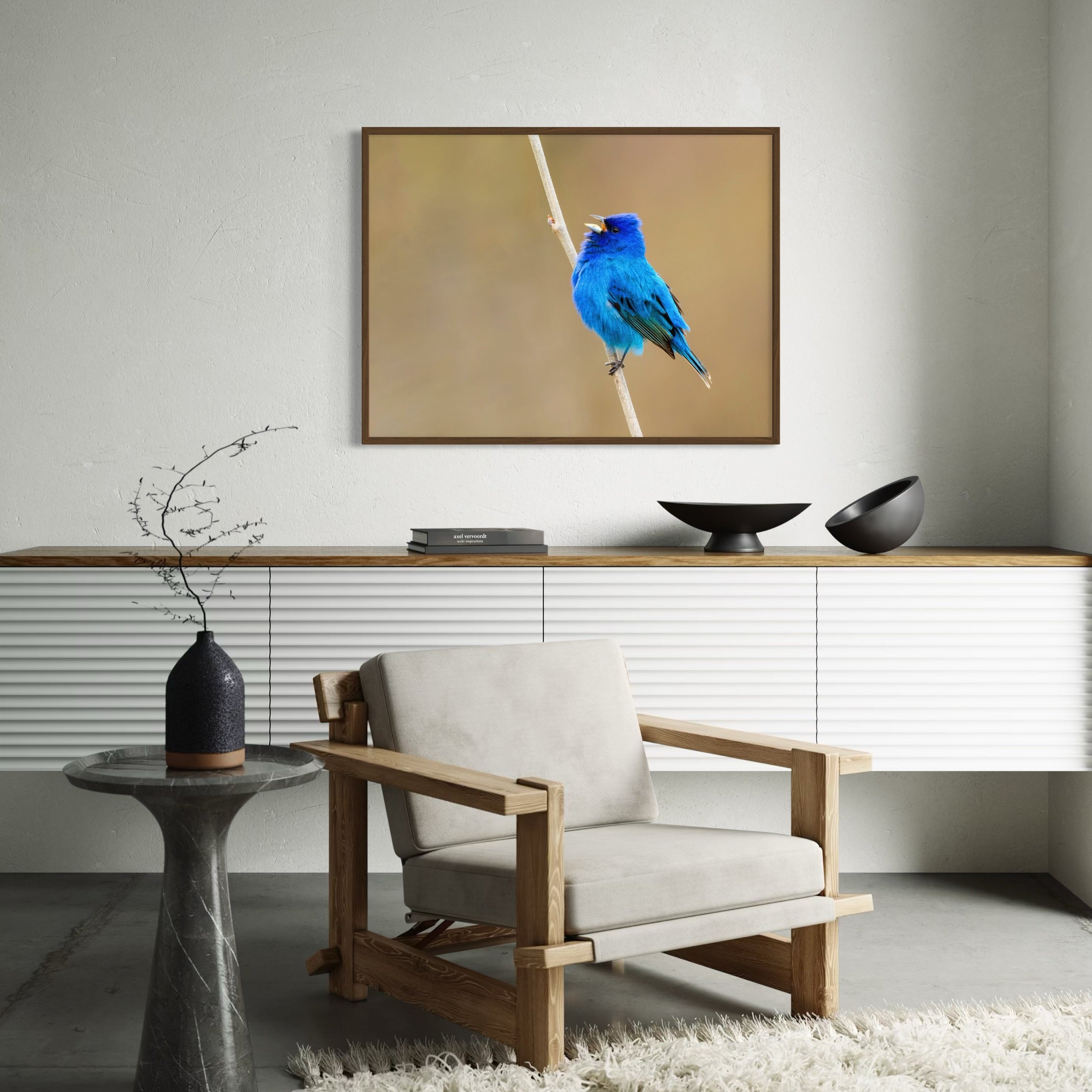 Indigo Perch - Moderno Wall Art Wall Art