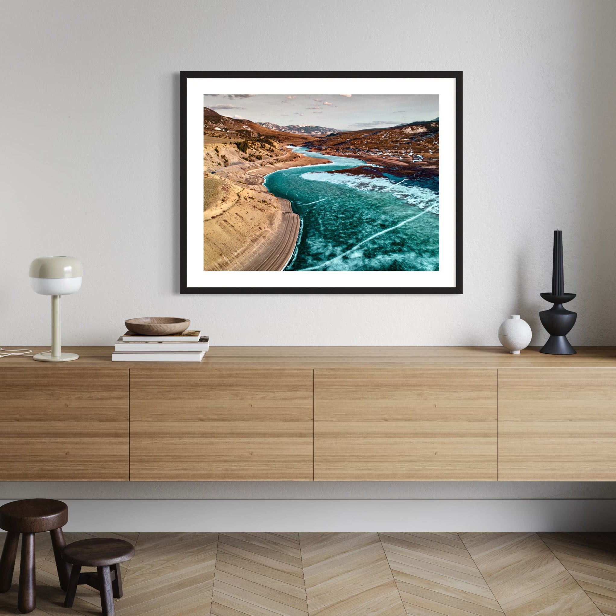 Blue Divide - Moderno Wall Art Wall Art