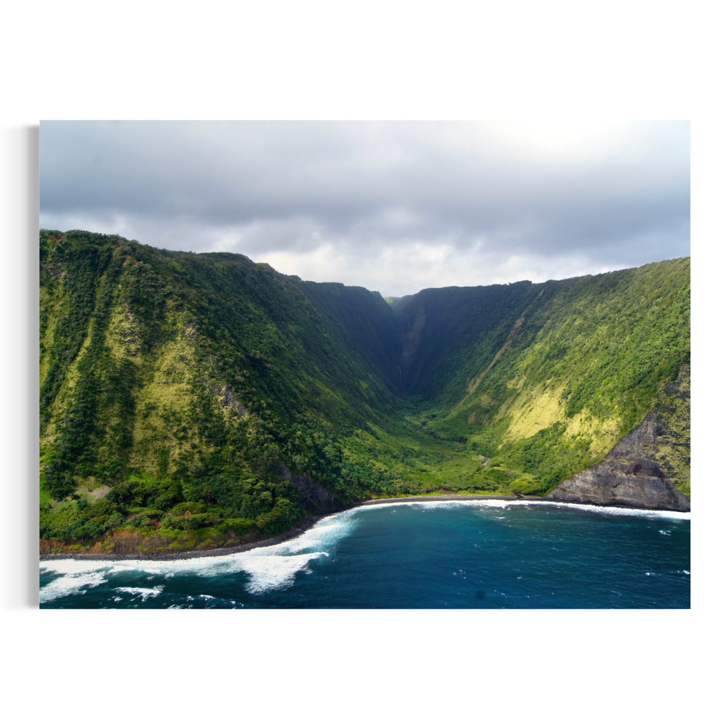 Lush Peaks and Ocean Views - Moderno Wall Art Wall Art