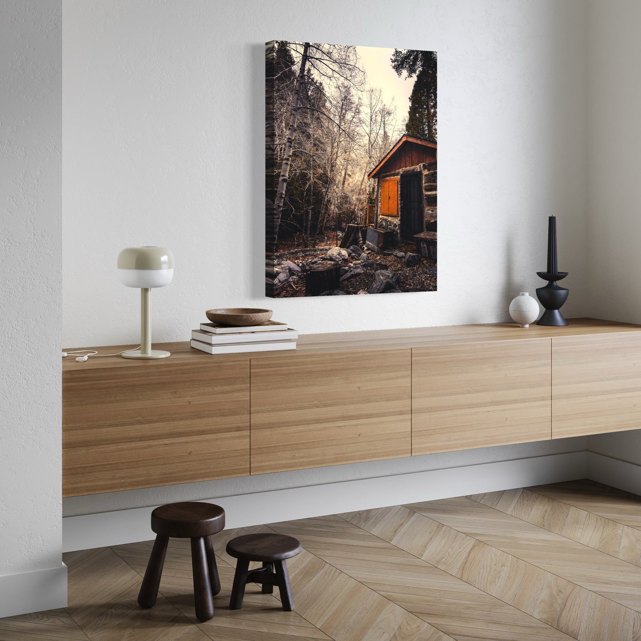 Mysterious Cabin - Moderno Wall Art Wall Art