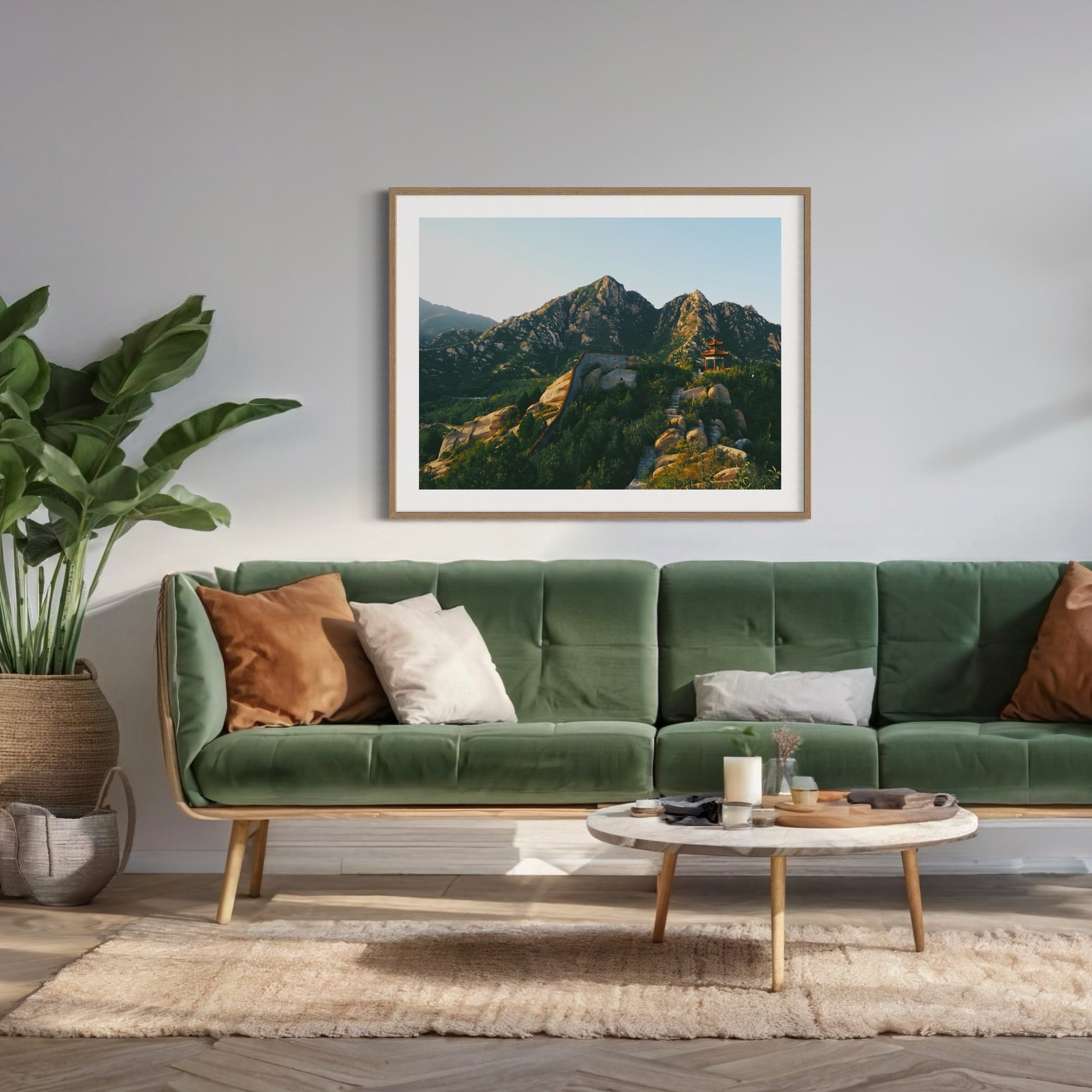 Temple Among the Peaks - Moderno Wall Art Wall Art