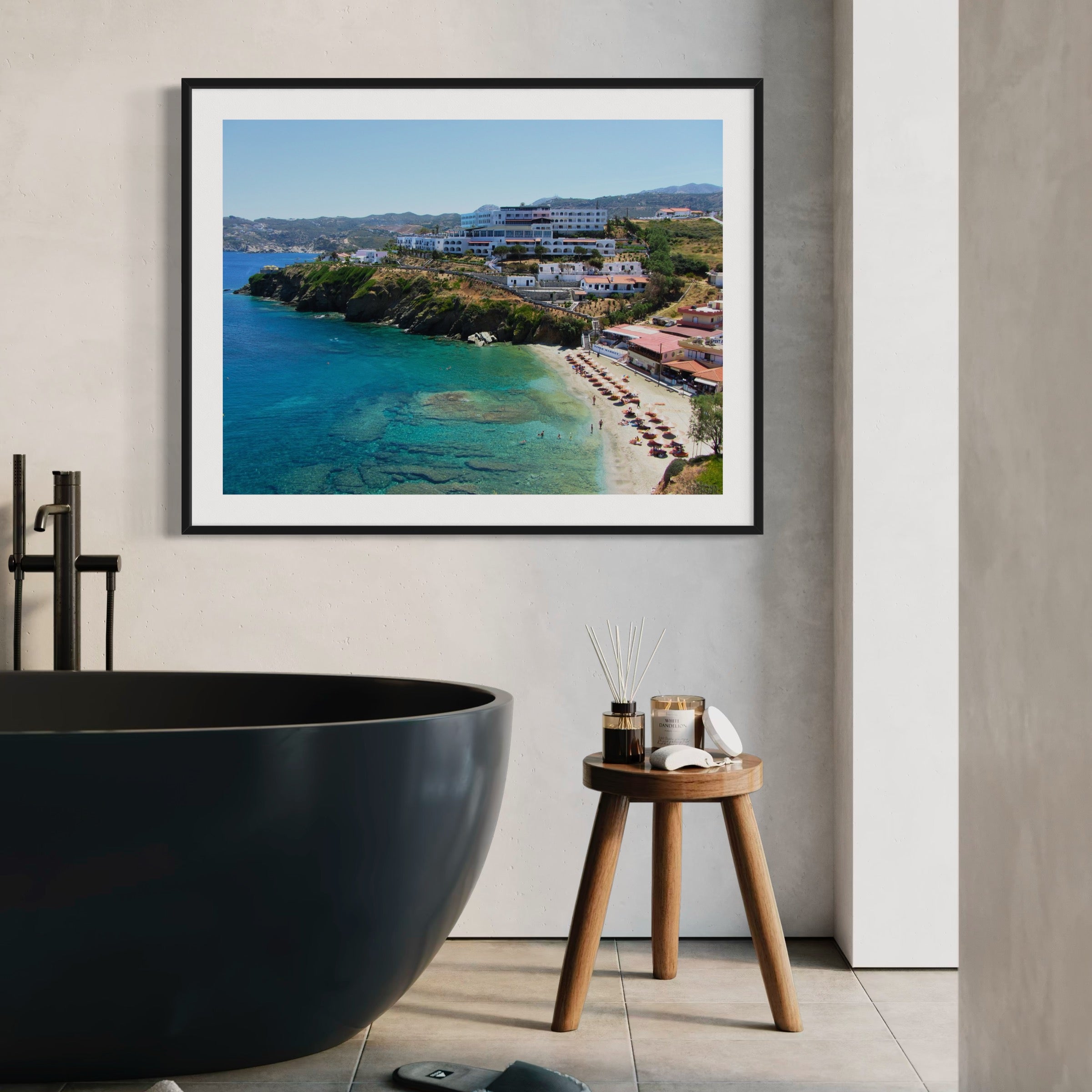 Greek Seaside Bliss - Moderno Wall Art