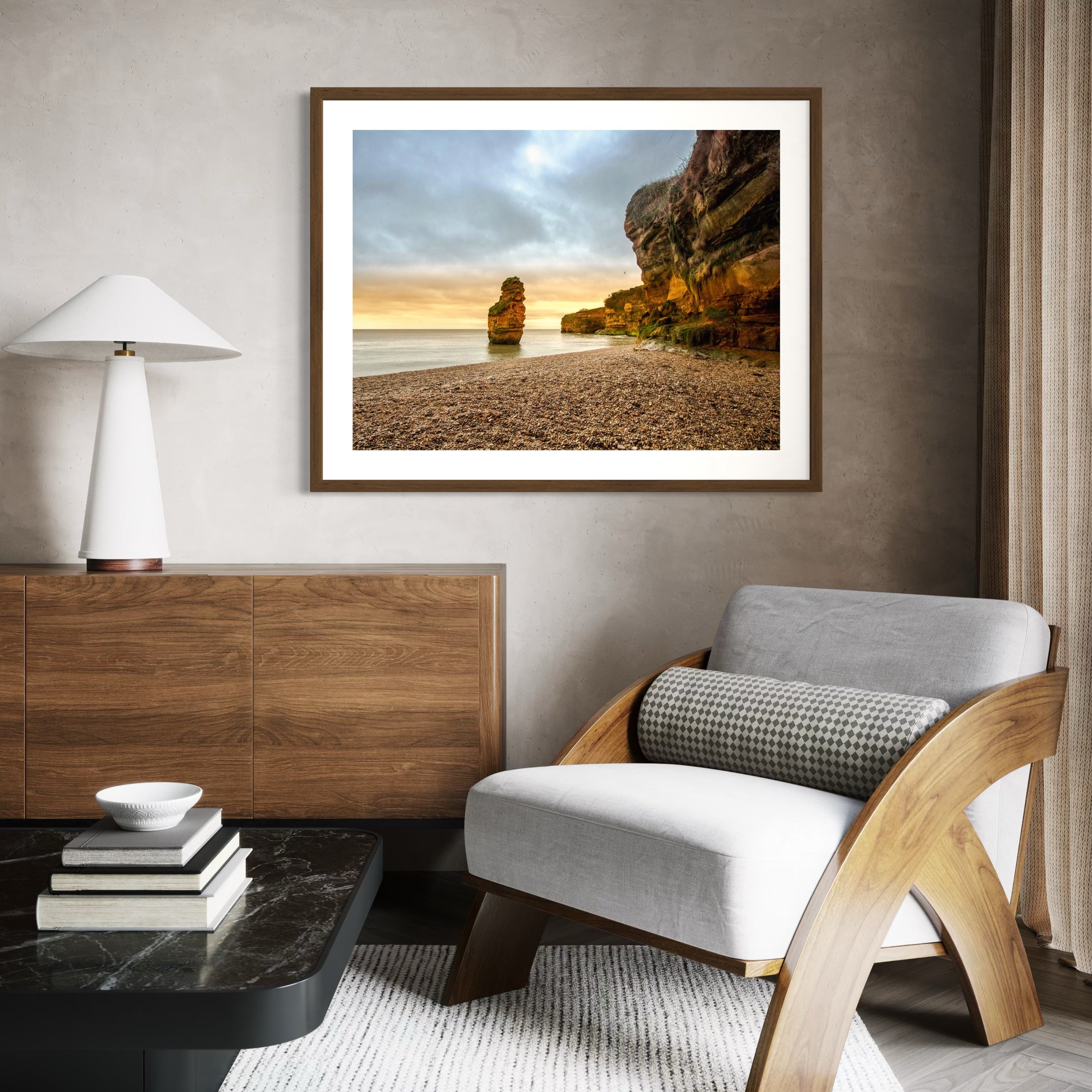 Edge of the English Coast - Moderno Wall Art Wall Art